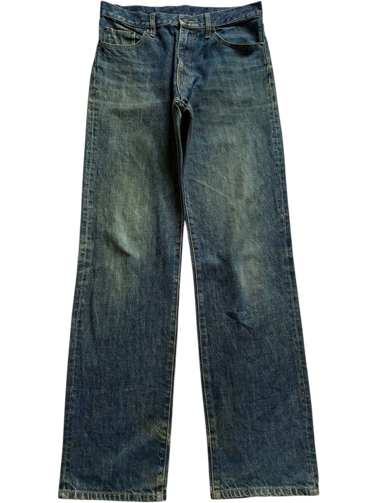 Japanese Brand Vintage Japanese Brand Mud Wash Distressed Loose Jeans Size US 32 / EU 48 - 1 Thumbnail