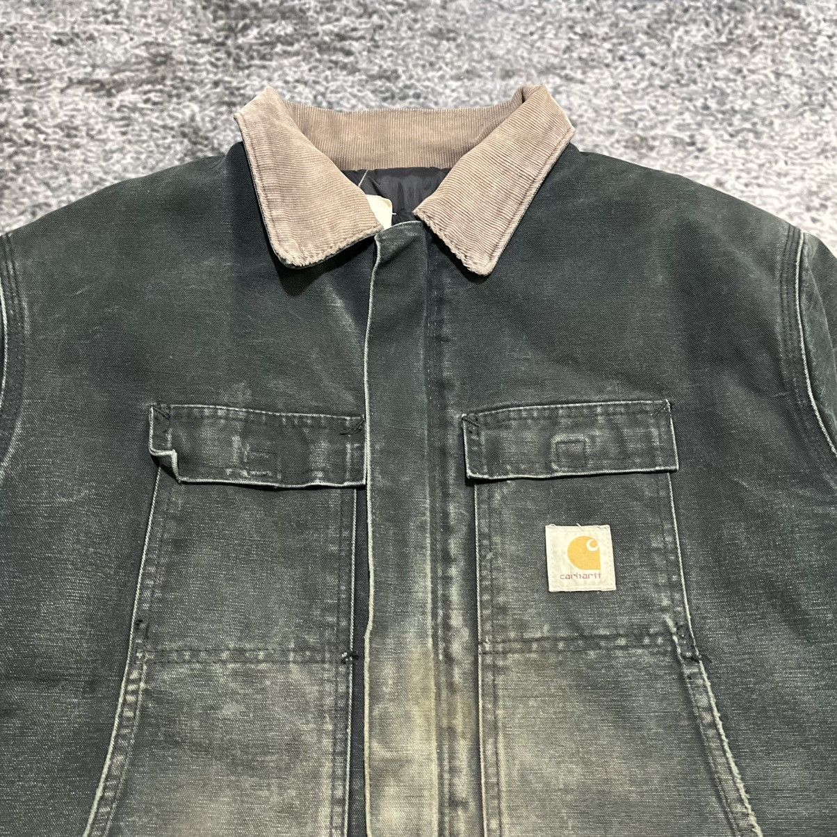 Carhartt VINTAGE CARHARTT ARCTIC CHORE COAT DISTRESSED FADE GREEN XXL Size US XXL / EU 58 / 5 - 5 Thumbnail