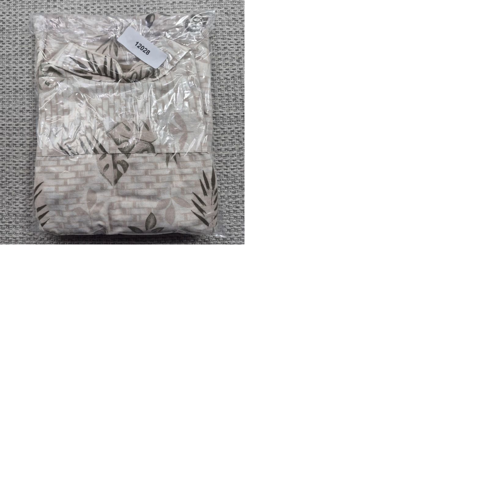 Arrow VINTAGE Arrow Shirt Mens XL Khaki's By Arrow Button-Up Beige Linen Cotton Floral Short Sleeve 90s Tropical Hawaiian Aloha Leaf Print Size US XL / EU 56 / 4 - 9 Thumbnail