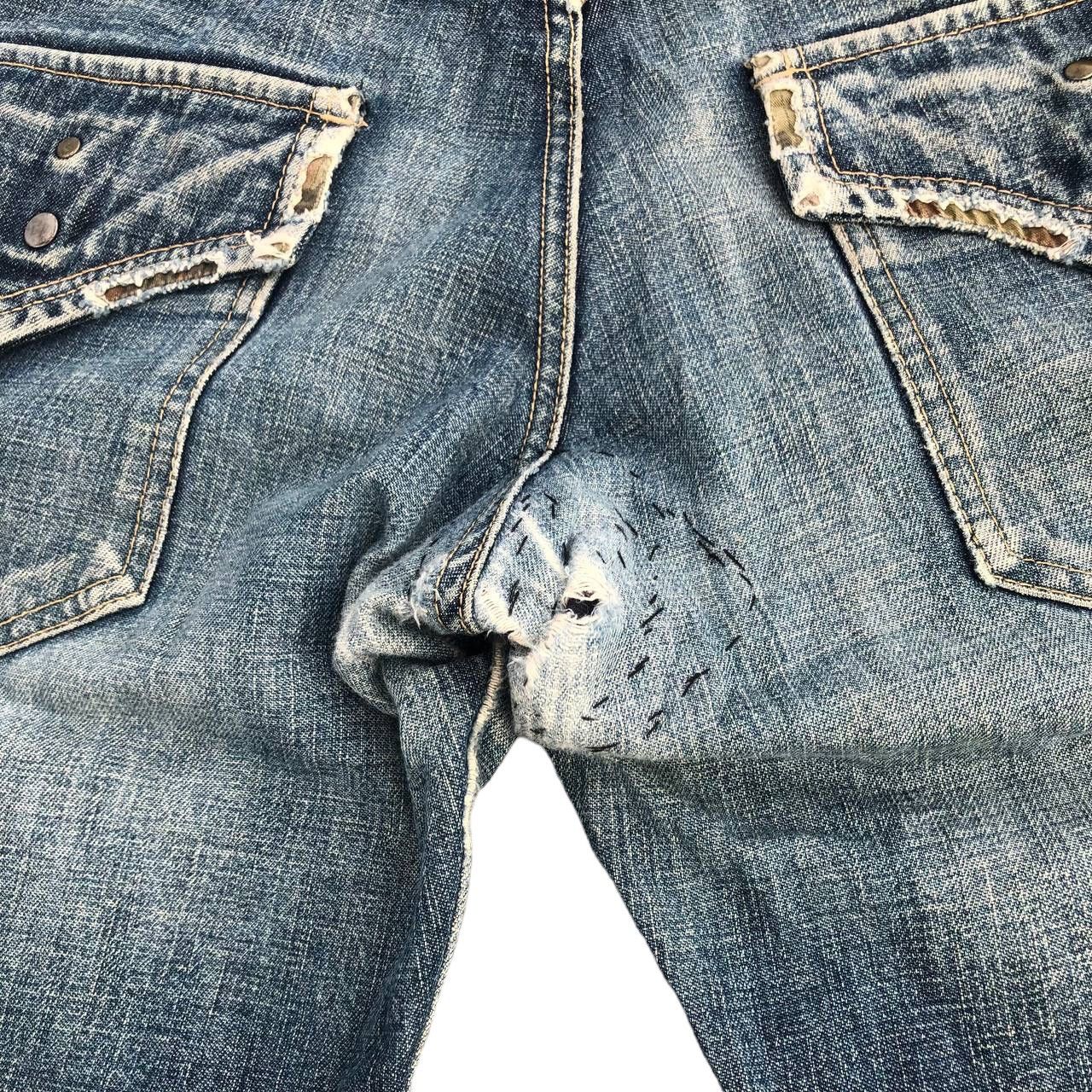 ABAHOUSE × Japanese Brand VINTAGE ABAHOUSE DISTRESSED DENIM Size US 34 / EU 50 - 9 Thumbnail