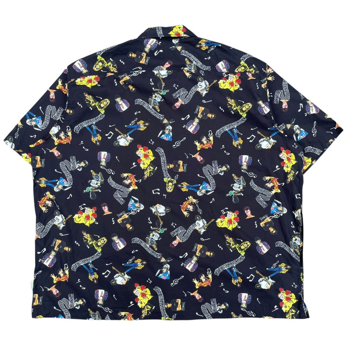 Beams Japan RARE Beams SSZ S/S21 Boxy AOP Answer Shirt Jacket in Black Size US XL / EU 56 / 4 - 4 Thumbnail