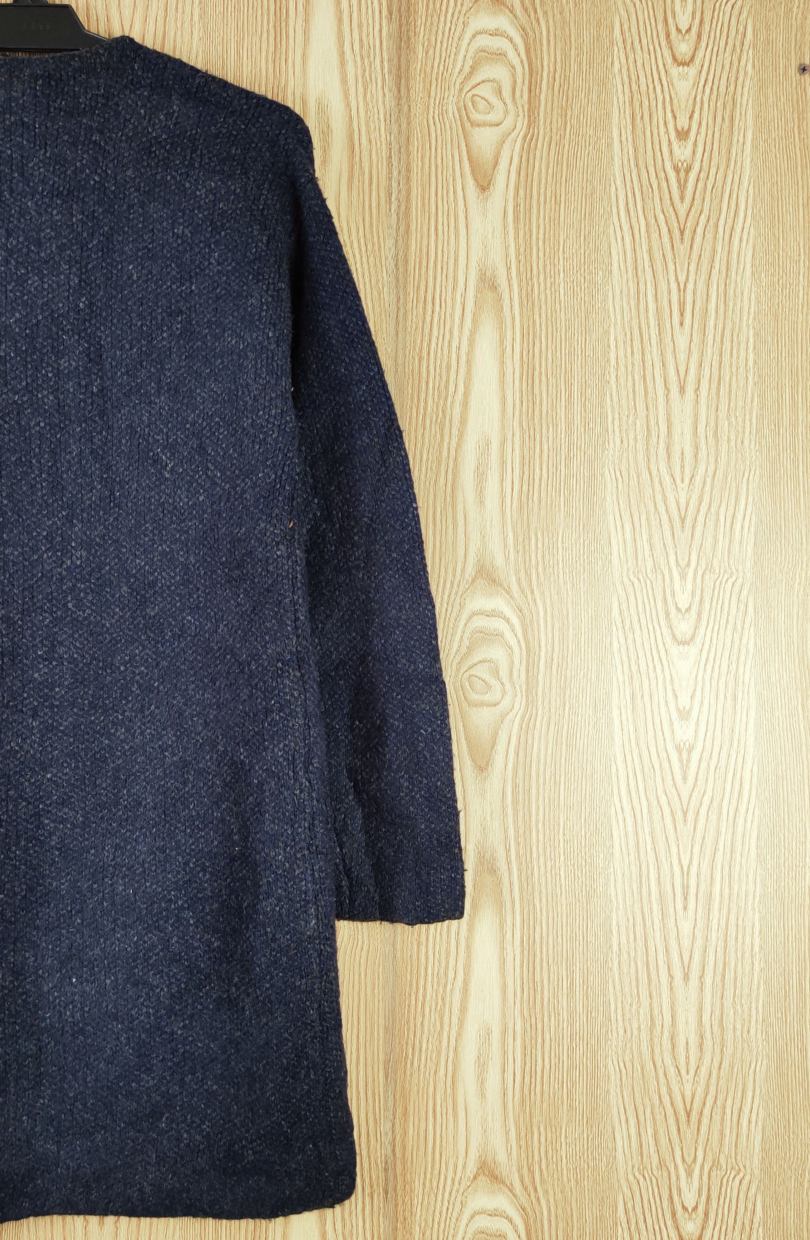Japanese Brand Uniqlo Blue Black vintage Knitwear Cardigan #W058 Size S / US 4 / IT 40 - 9 Thumbnail