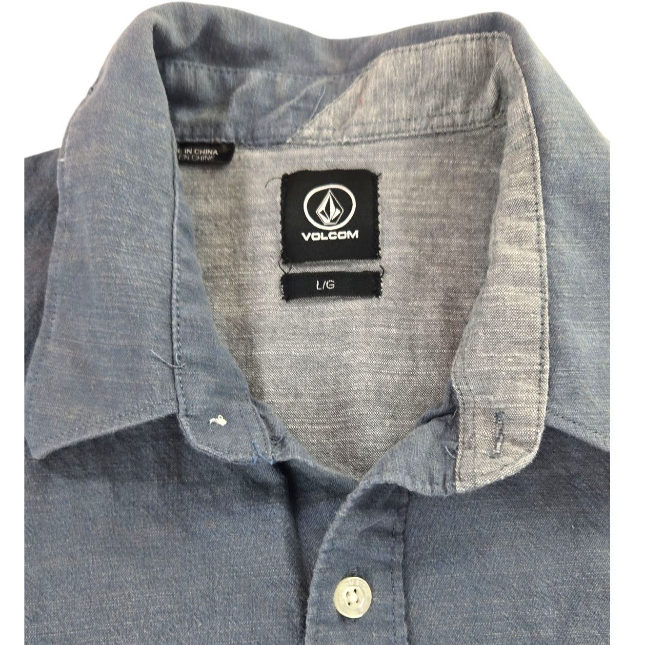Volcom Volcom | Blue, Long Sleeve, Button Down Shirt | Size Large Size US L / EU 52-54 / 3 - 3 Thumbnail