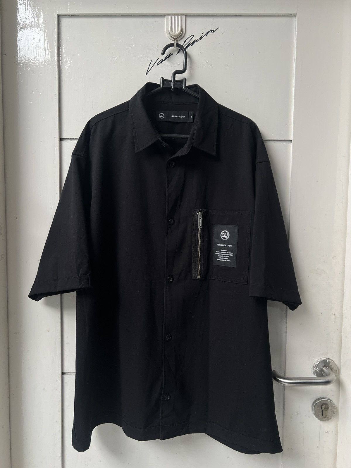 Undercover GU UNDERCOVER Black Zip Boxy Oversize Shirt Size US L / EU 52-54 / 3 - 5 Thumbnail