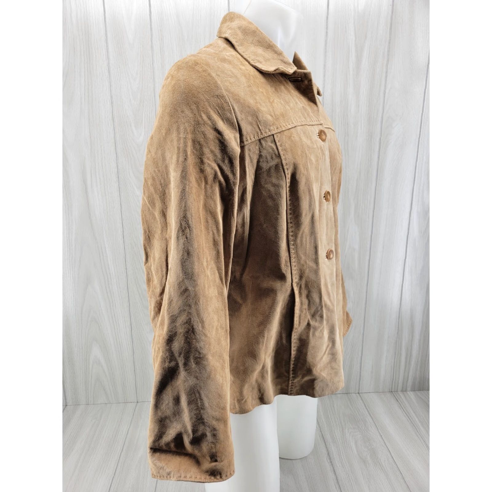 Pendleton VINTAGE Pendleton Womens Leather Jacket Tan Lined Lightweight Sz XL Size XL / US 12-14 / IT 48-50 - 4 Thumbnail