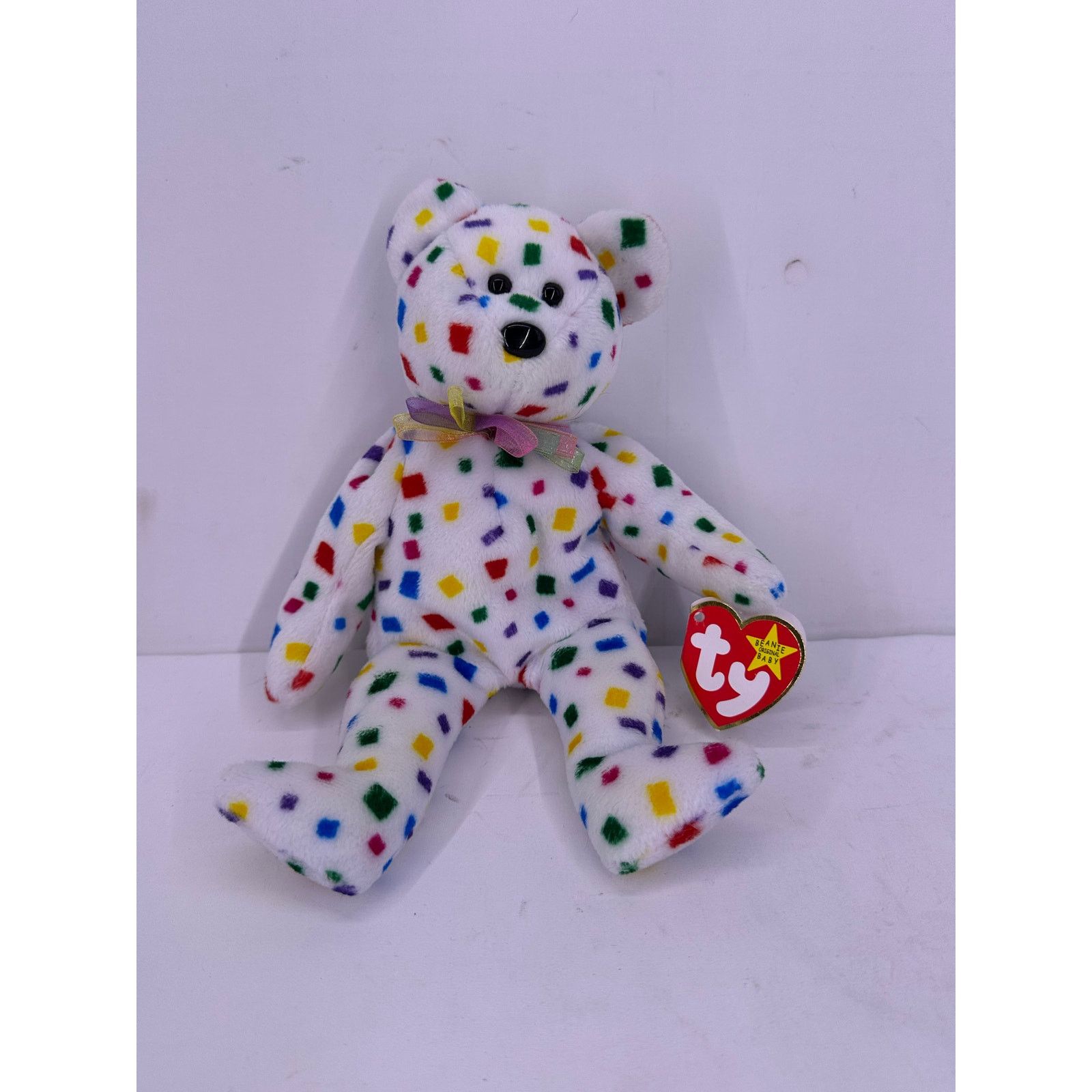 & Other Stories Vintage 1999 Ty 2K Beanie Babies Collection Confetti Bear Size ONE SIZE - 1 Thumbnail