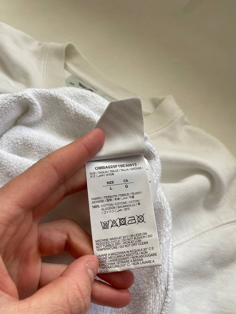 Off-White RARE OFF-WHITE MAIN LABEL FALL-WINTER 19-20 2013 SWEATSHIRT Size US L / EU 52-54 / 3 - 8 Thumbnail