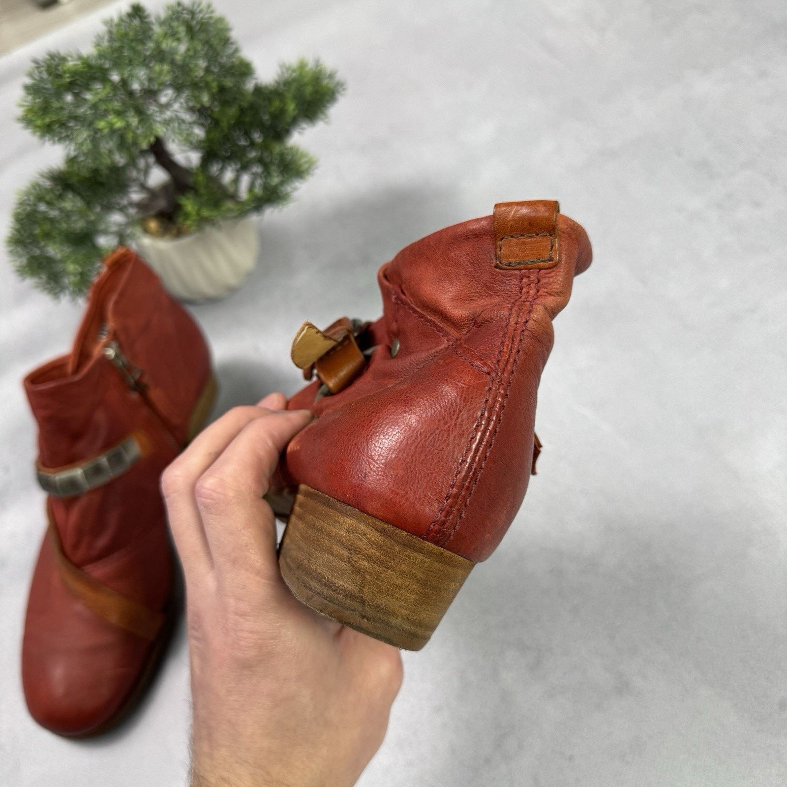 Vintage A.S.98 Airstep Booties Leather Vintage Handmade Rock Size US 10 / IT 40 - 18 Thumbnail
