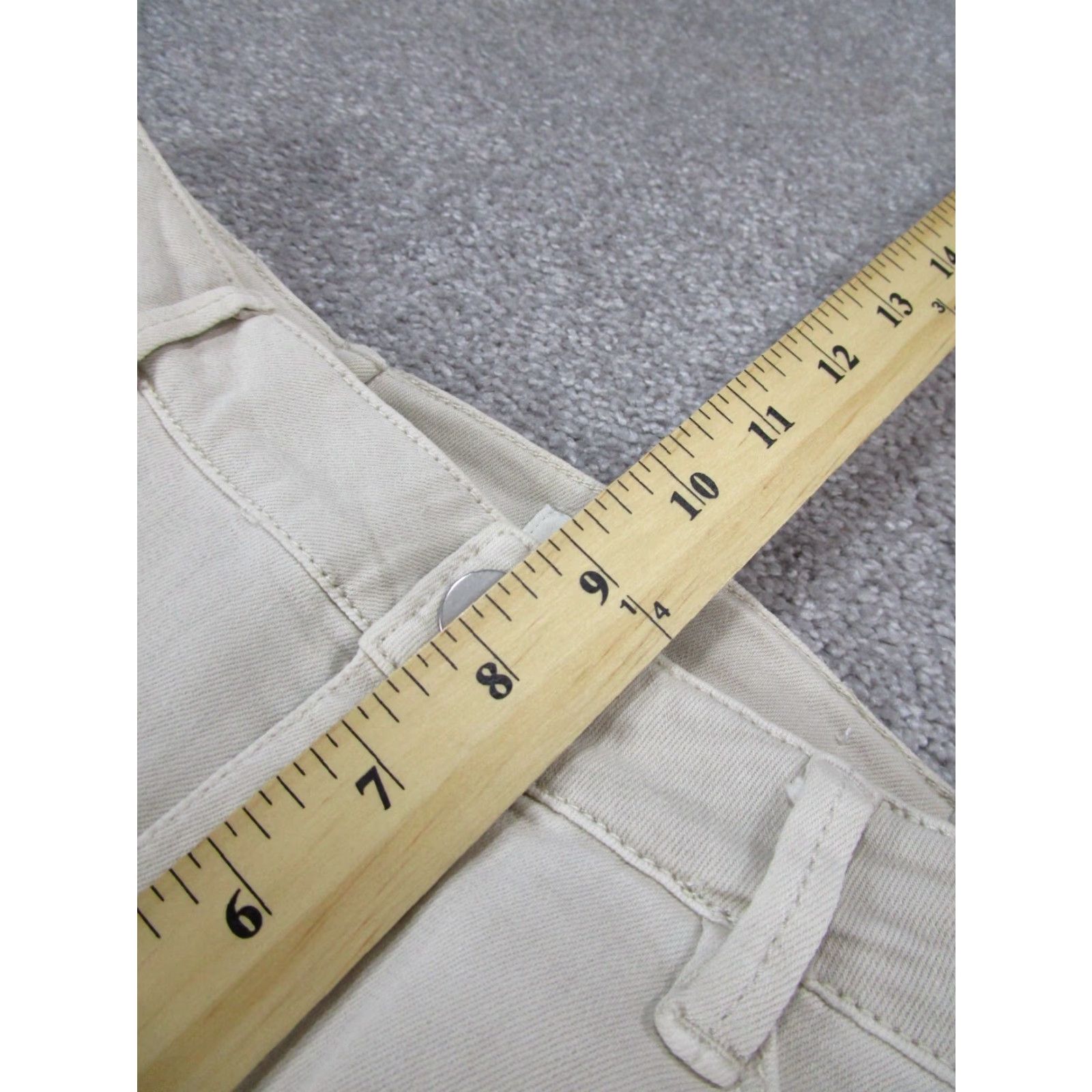 J. Jill J. Jill Jeans Womens 8 Petite Beige Stretch Denim Skinny Mid Rise 8P Zip Zipper Solid Read Womens Jeans Beige Stretch Denim J. Jill Petite 8P Read Size 30" / US 8 / IT 44 - 6 Thumbnail