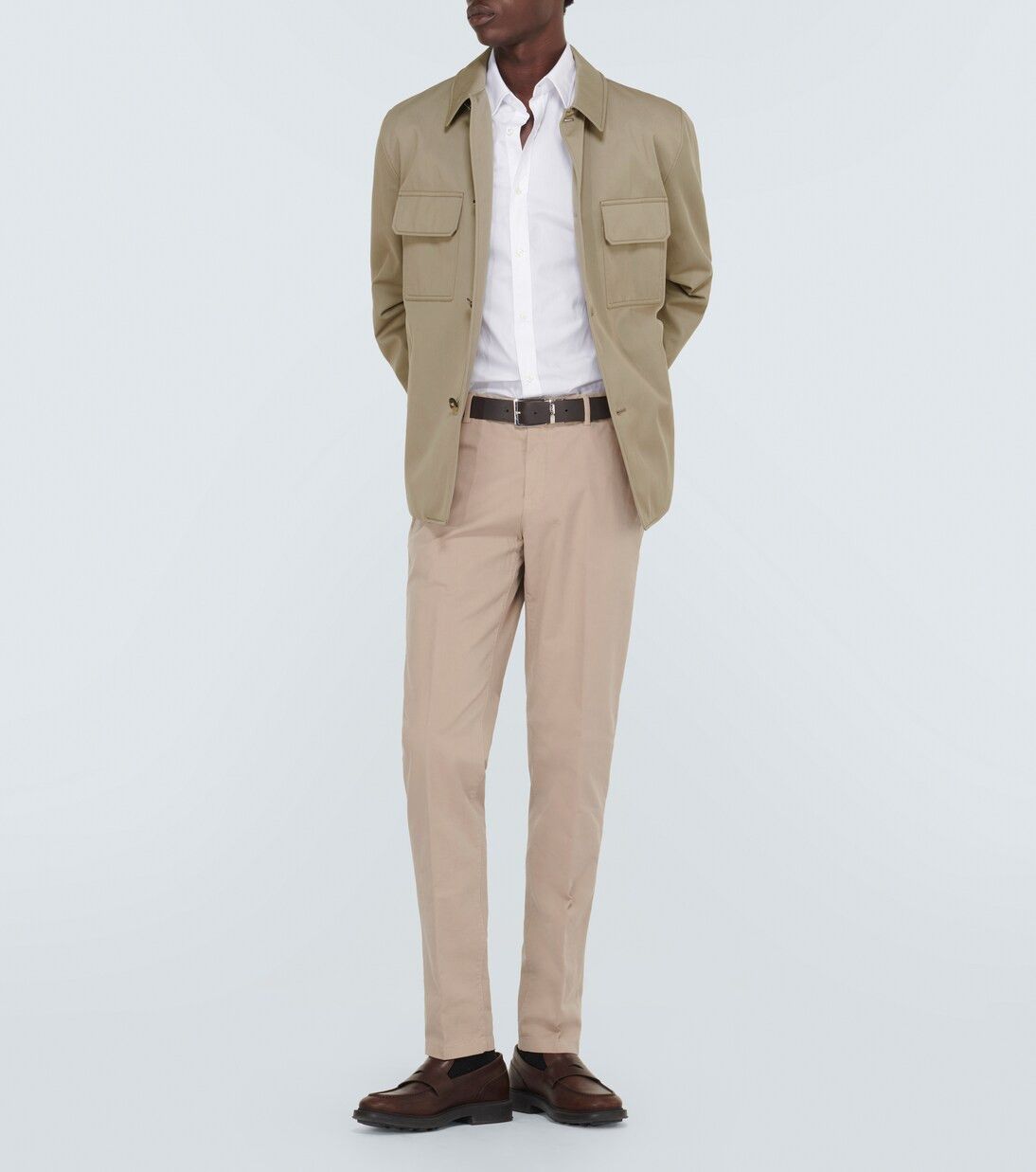Loro Piana Sanda cotton-blend overshirt Size US M / EU 48-50 / 2 - 6 Thumbnail