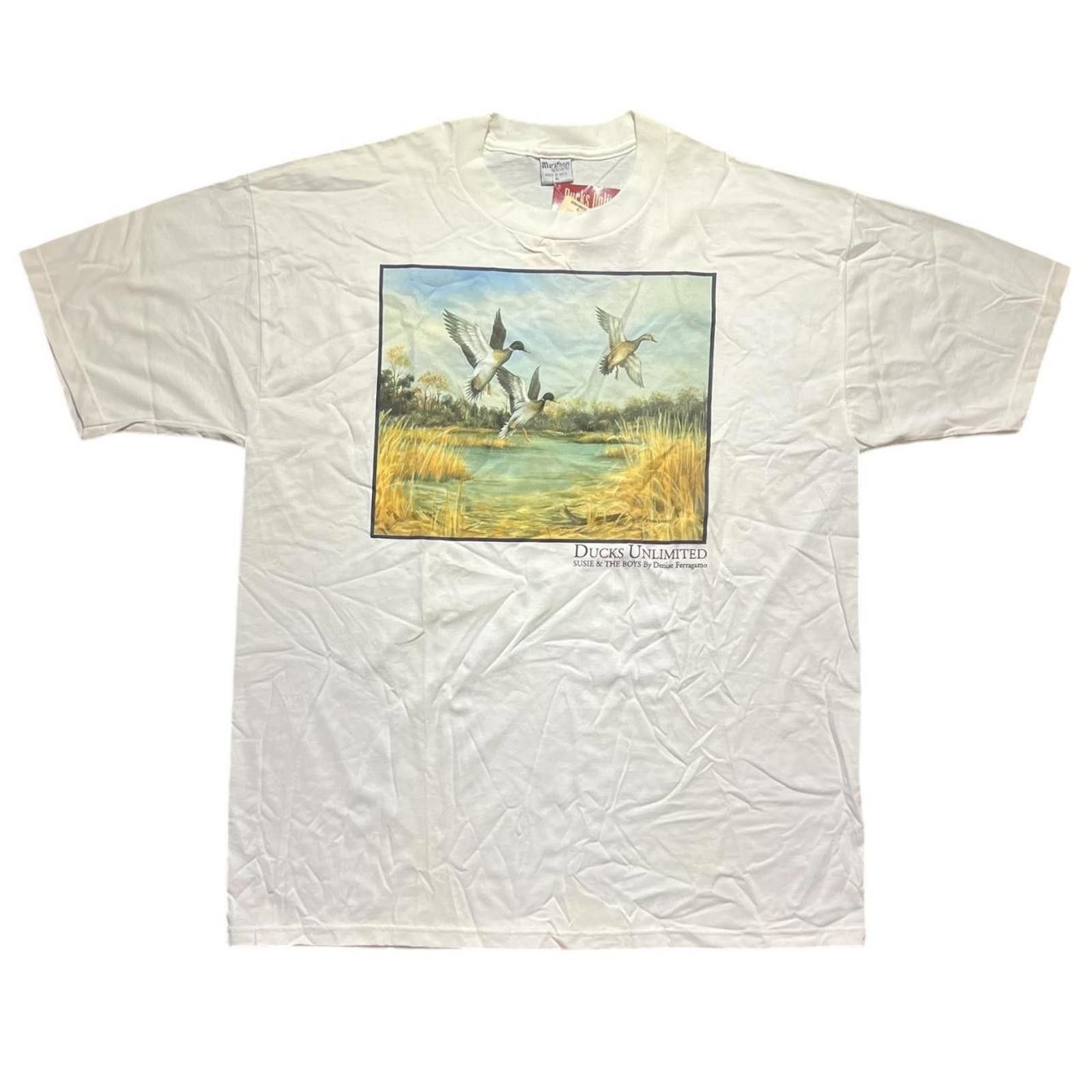 Designer 90s Ducks Unlimited Susie & The Boys By Denise Ferragamo Size US XL / EU 56 / 4 - 1 Thumbnail