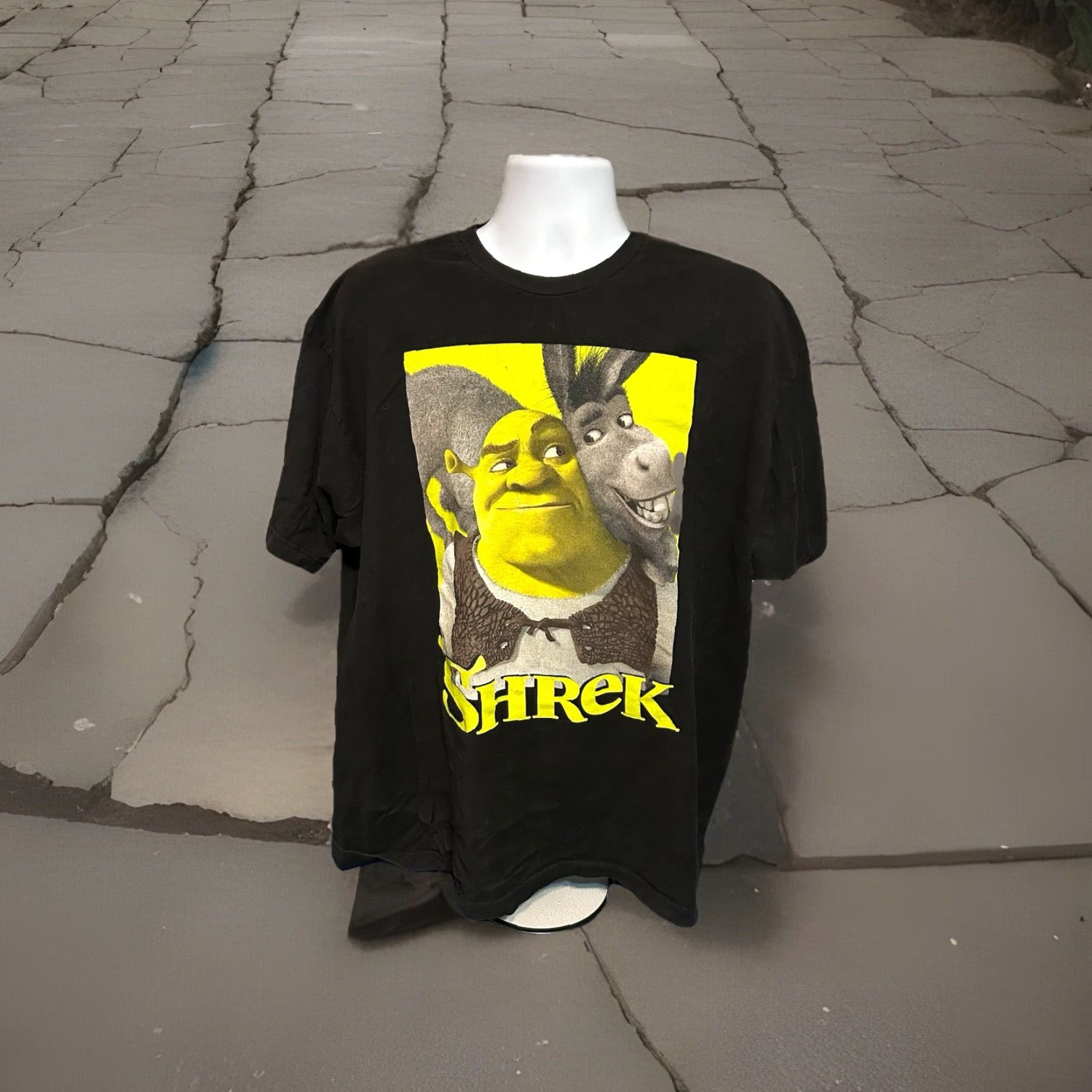Vintage Shrek Dream Works Shirt Men 2XL Black Short Sleeve Crew Neck Front Graphic 2023 Size US XXL / EU 58 / 5 - 4 Thumbnail