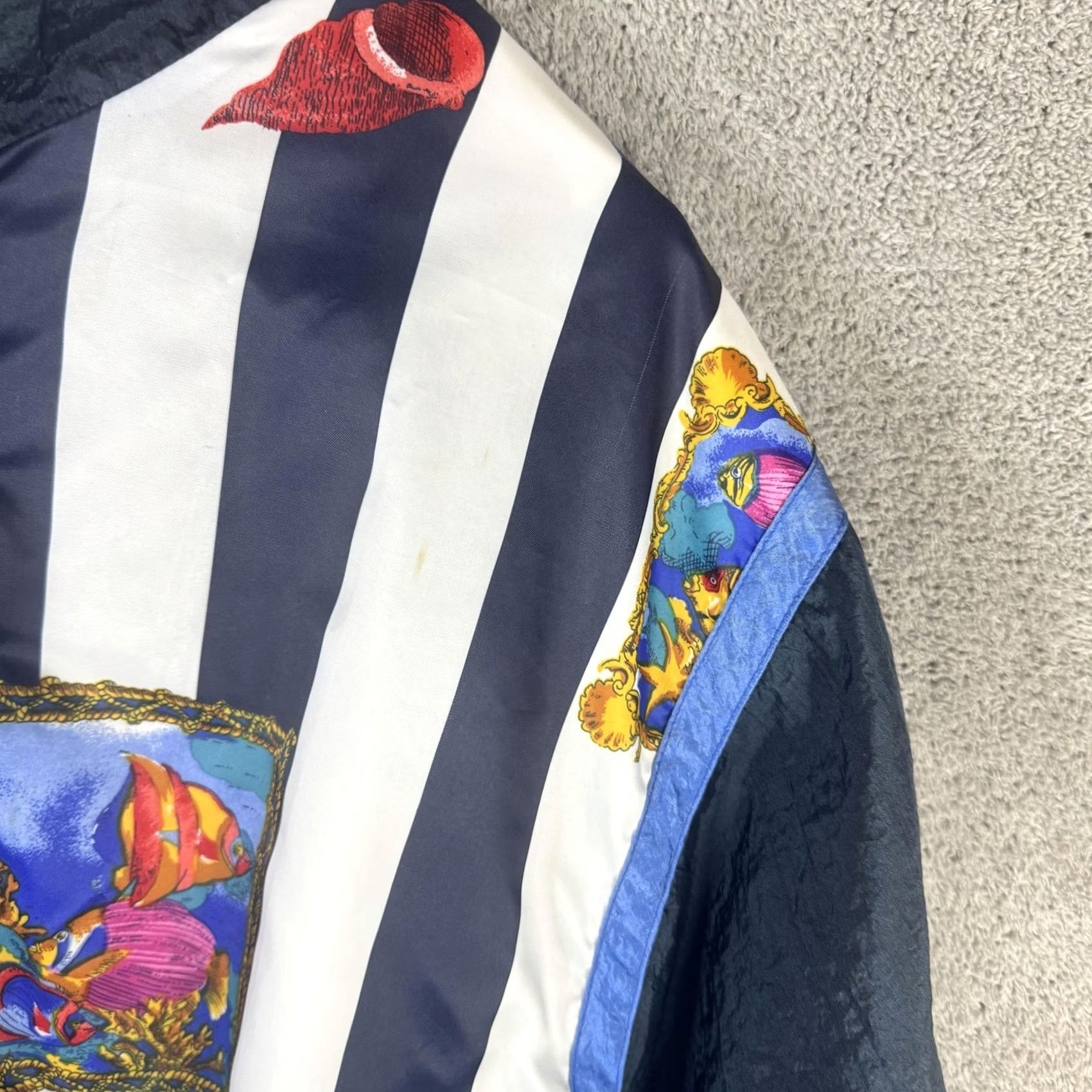 Vintage VINTAGE RZR Original Jacket Womens L Blue Seashell Full Zip Windbreaker Size L / US 10 / IT 46 - 4 Thumbnail