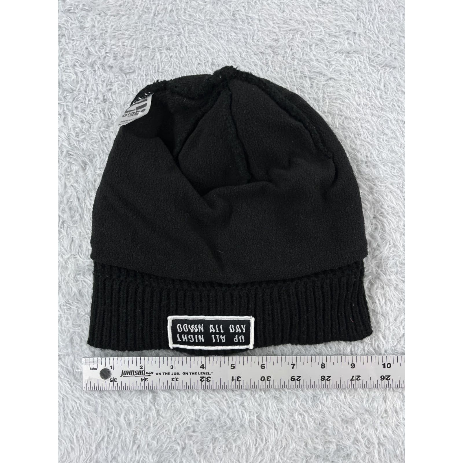 Vintage Globe Australia Beanie Hat Adult One Size Black Waffle Knit Embroidered Lightweight Casual Outdoor Ski Logo Men Womens Boys Girls Size ONE SIZE - 5 Thumbnail