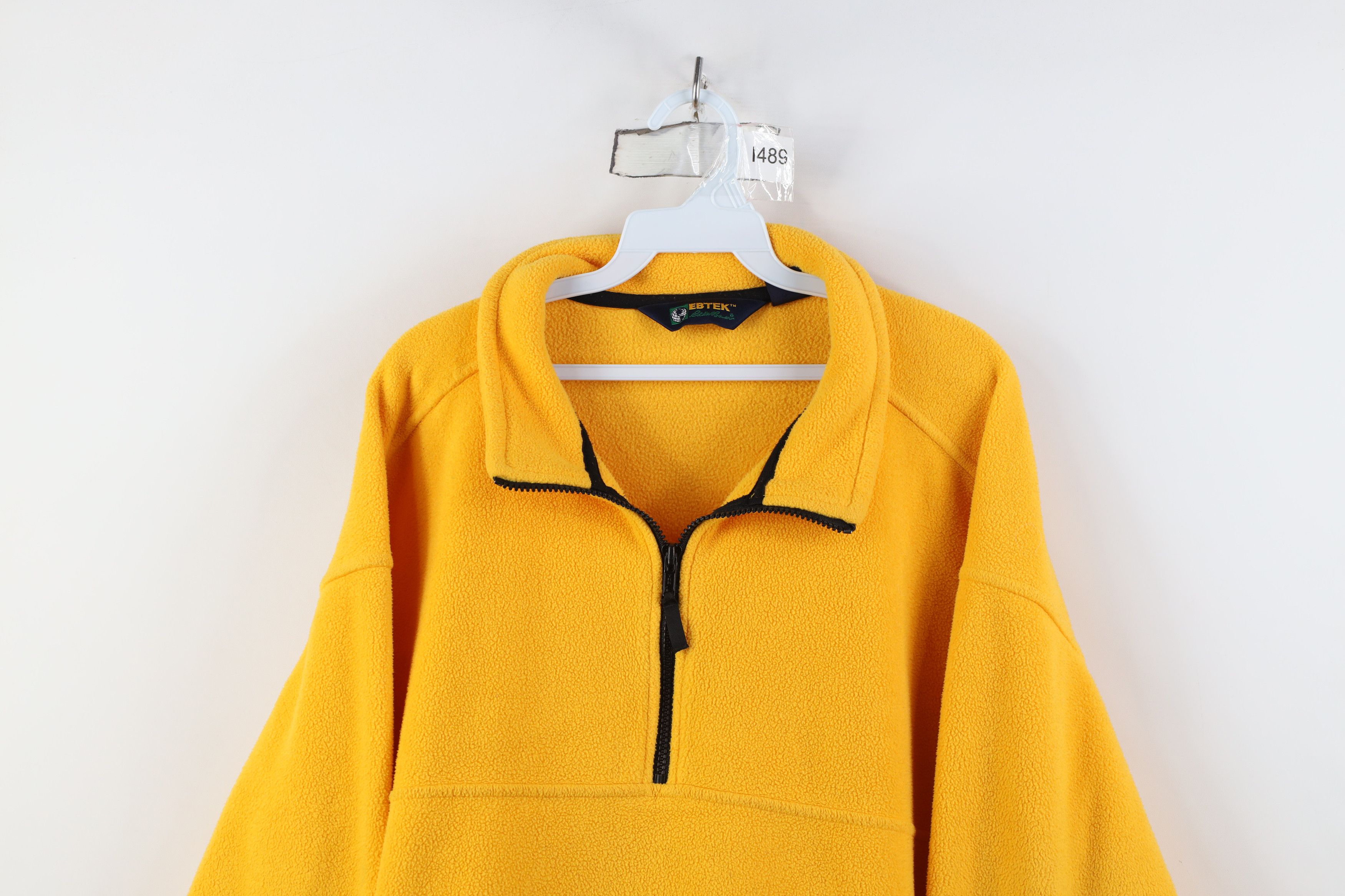 Eddie Bauer Vintage 90s Eddie Bauer Spell Out Half Zip Fleece Sweater Size US L / EU 52-54 / 3 - 2 Thumbnail