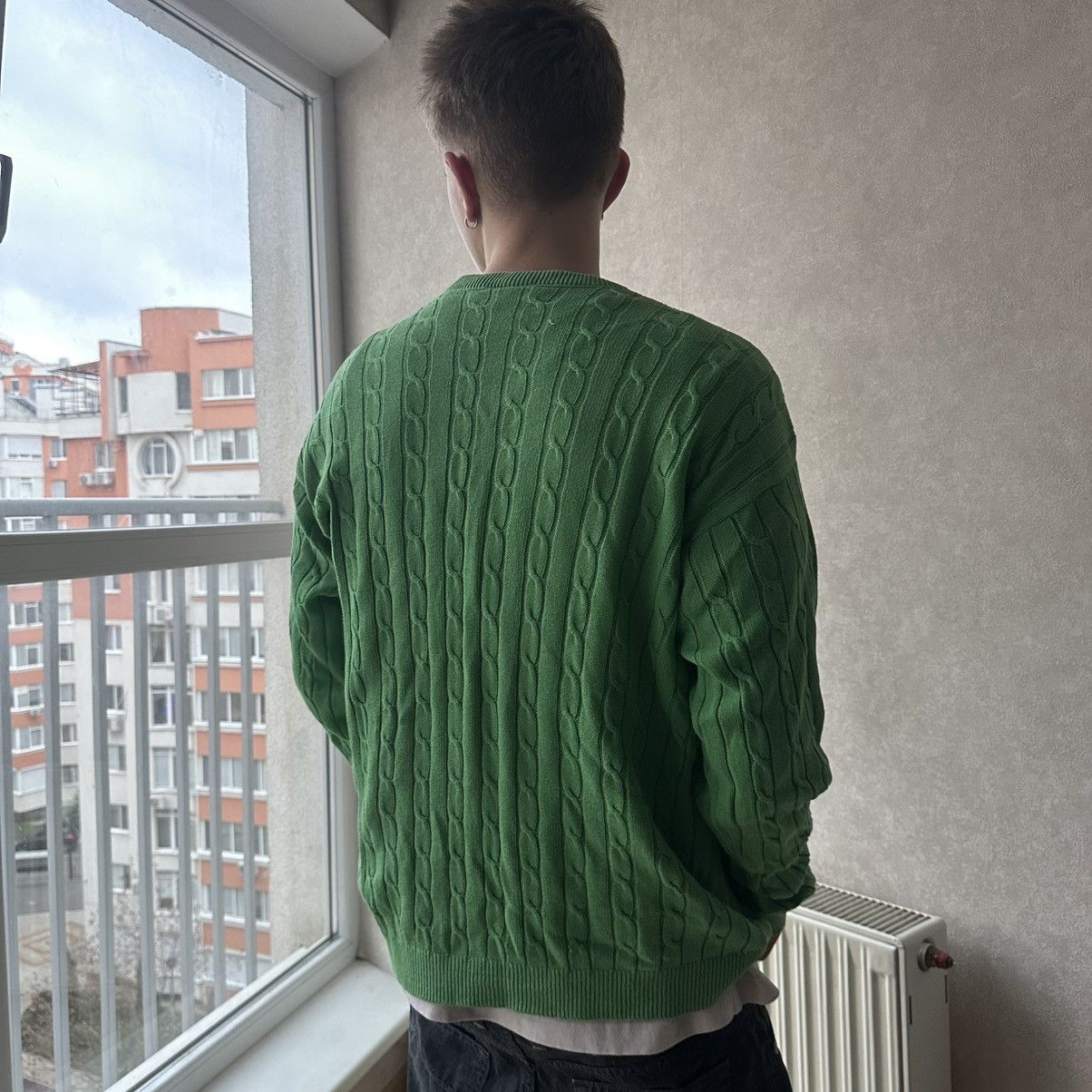 Lacoste Lacoste Cable Knit Wool Vintage Sweater 90s Oldmoney Size US L / EU 52-54 / 3 - 3 Thumbnail