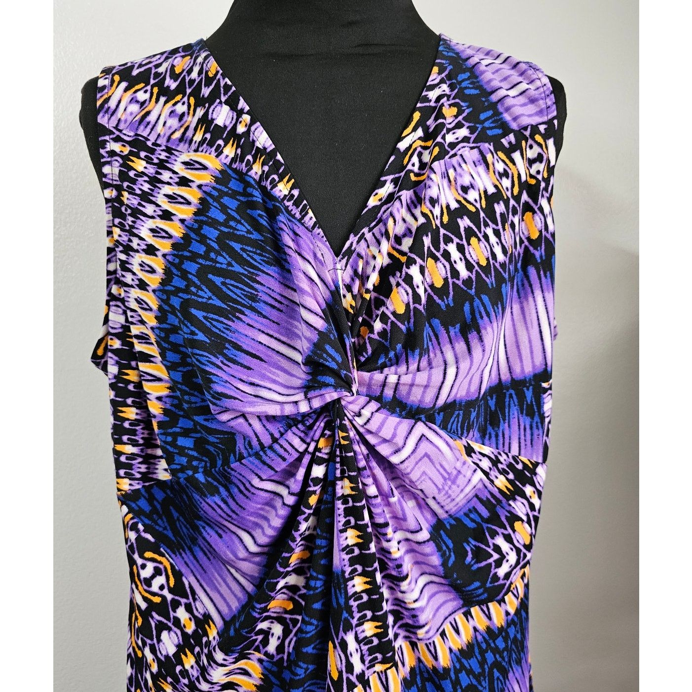 Chicos EUC Chico's Sleeveless Slinky Asymmetric Maxi Dress 3 XL 16 Size XL / US 12-14 / IT 48-50 - 2 Thumbnail