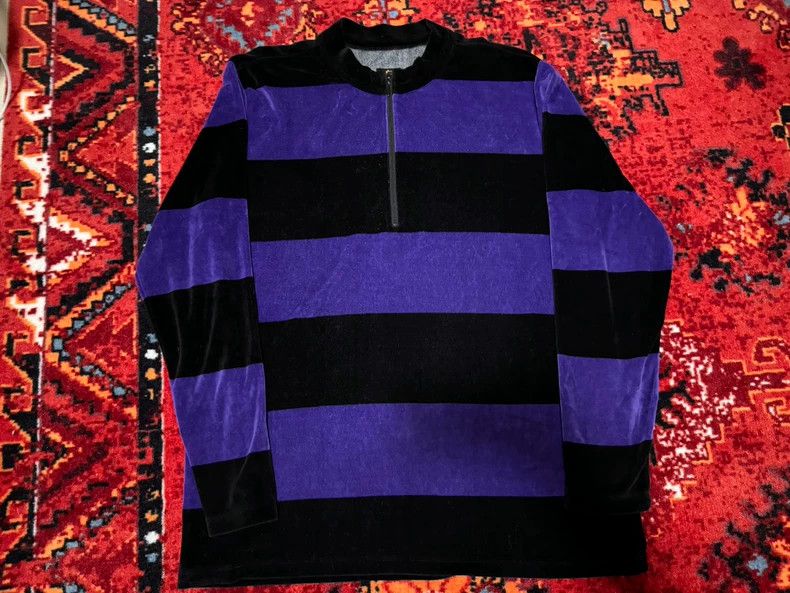 Needles Needles Striped Zip Fleece Sweater - dmc Size US M / EU 48-50 / 2 - 1 Thumbnail