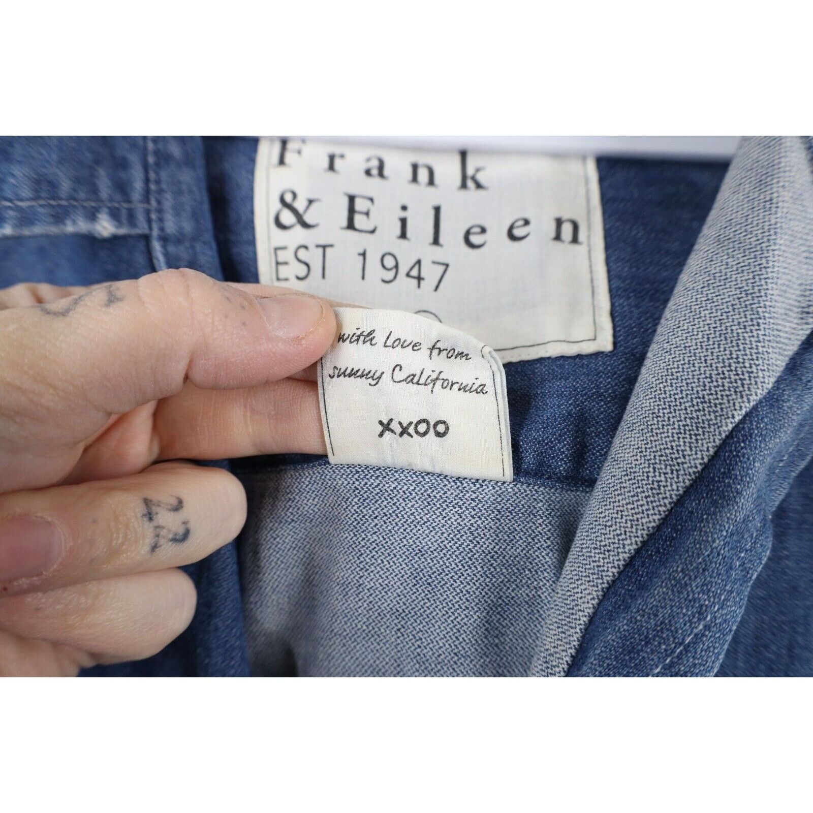 Frank & Eileen Frank & Eileen Cotton Mary Classic Denim Jean Shirt Dress Size L / US 10 / IT 46 - 11 Thumbnail
