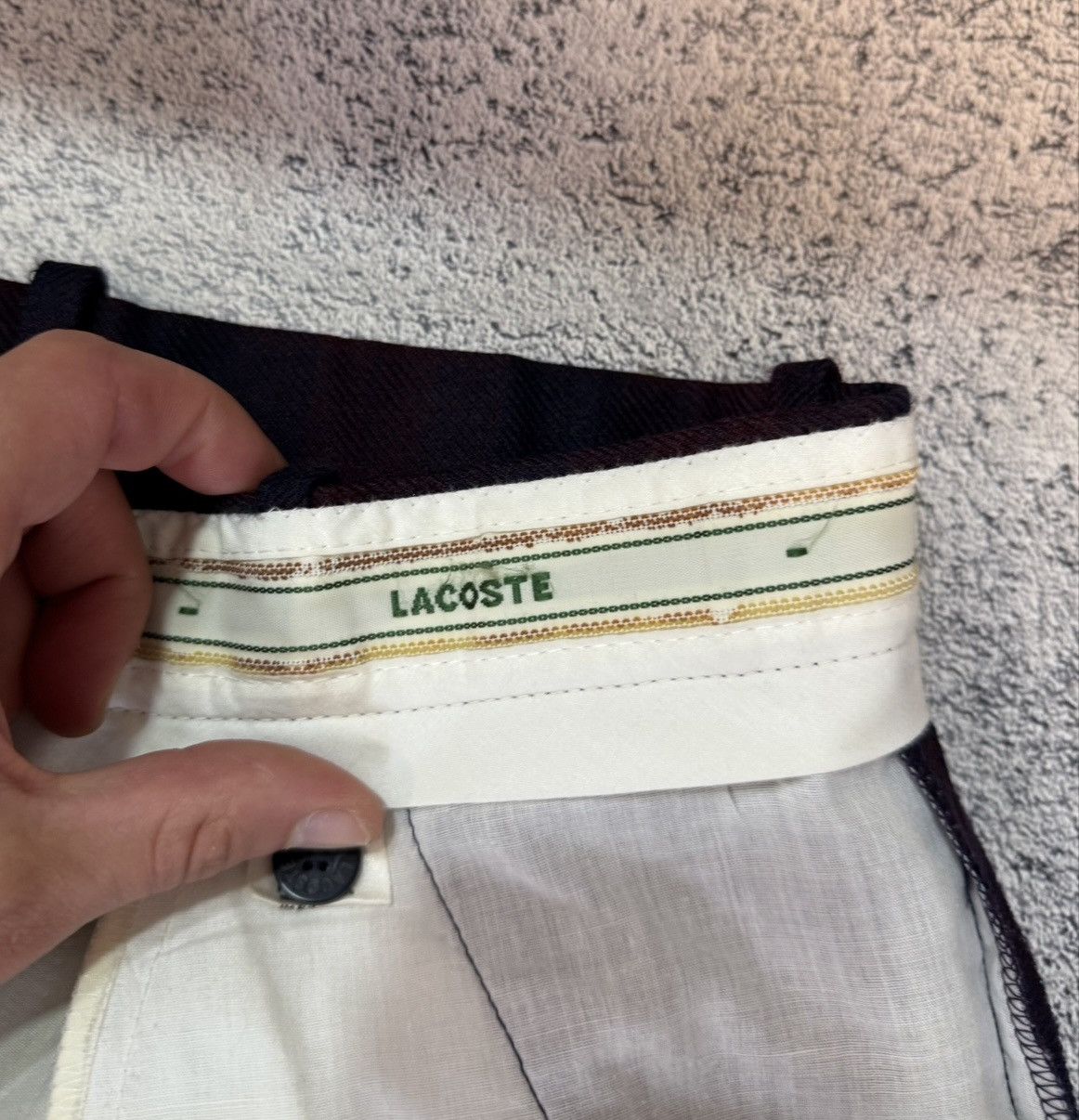 Lacoste Vintage Lacoste Pants Trousers Men Made In France Wool Plaid Size US 30 / EU 46 - 8 Thumbnail