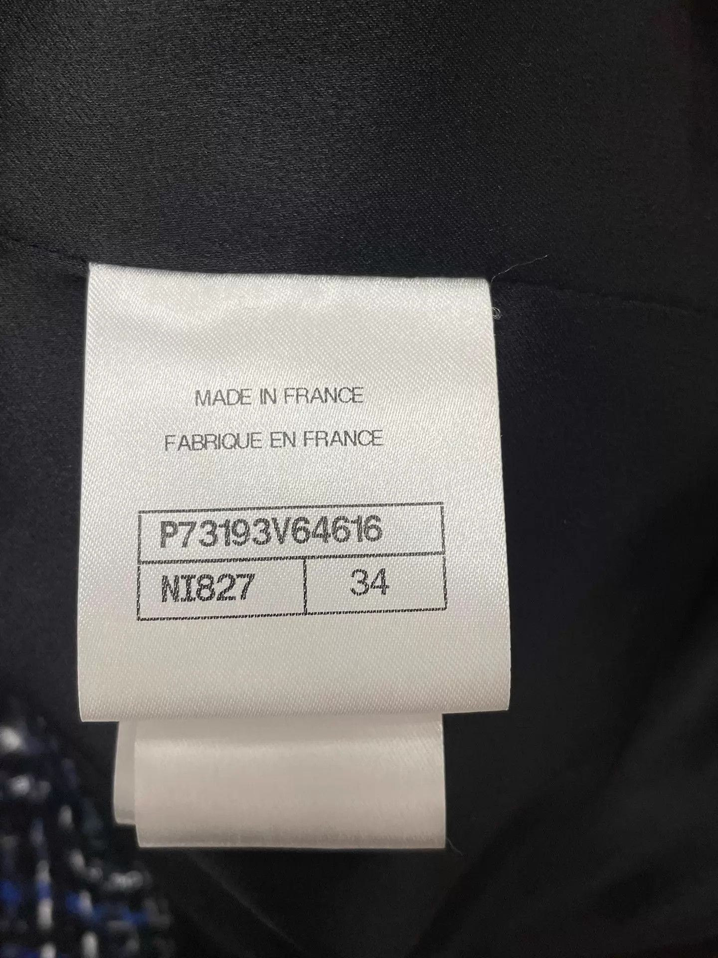 Chanel Chanel Blue Black Letter Mesh Long Vest Size 34 Size XS / US 0-2 / IT 36-38 - 5 Thumbnail
