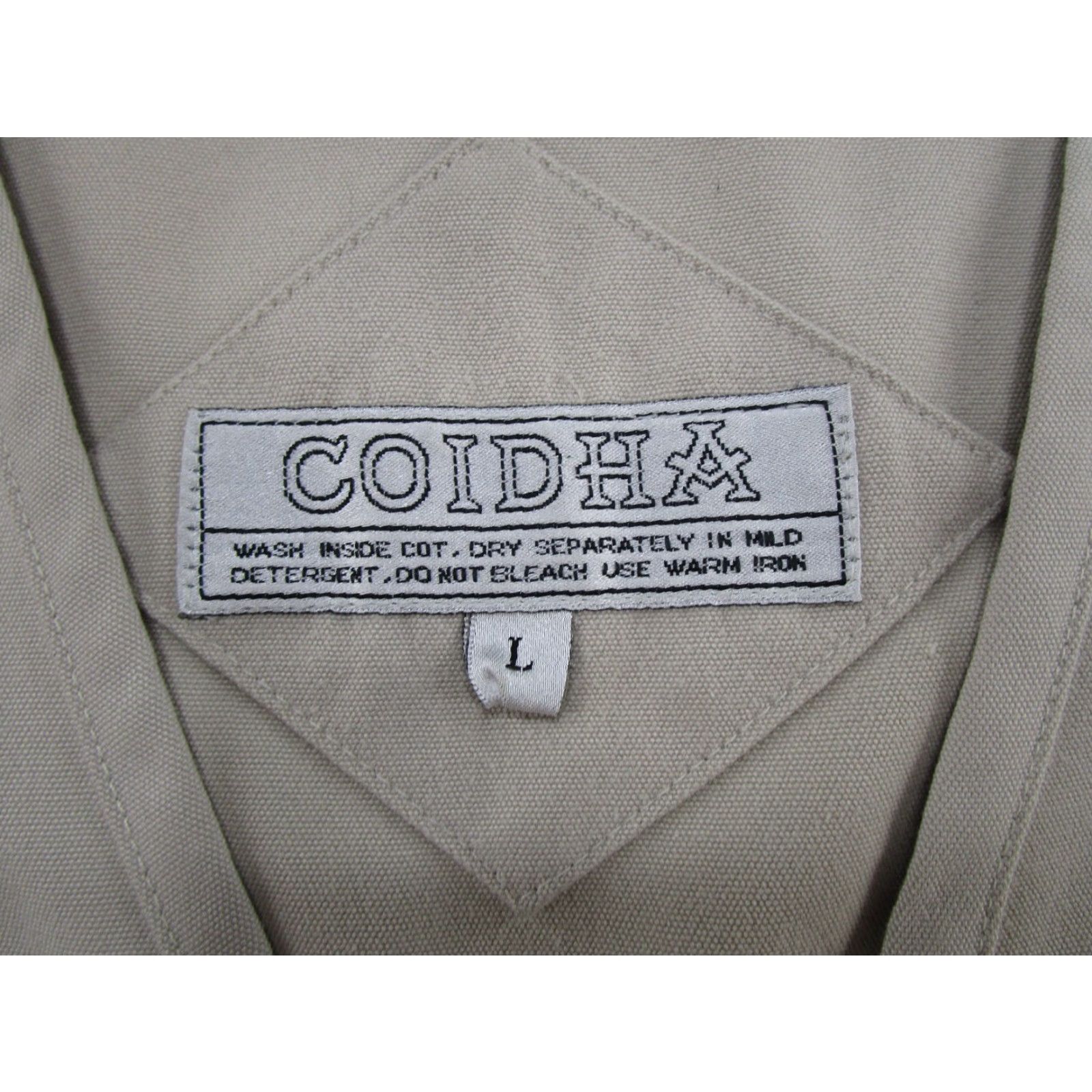 Vintage Coidha Mens Vest Outdoor Leisure Utility Hunting Safari Pockets Size L Beige Canvas Zip Pockets Vintage No Size US L / EU 52-54 / 3 - 2 Thumbnail