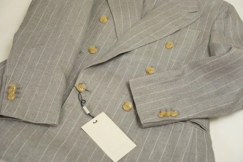 Suitsupply Men Suitsupply Blazer La Spalla Double Breasted Linen US34 Size 34R - 4 Thumbnail