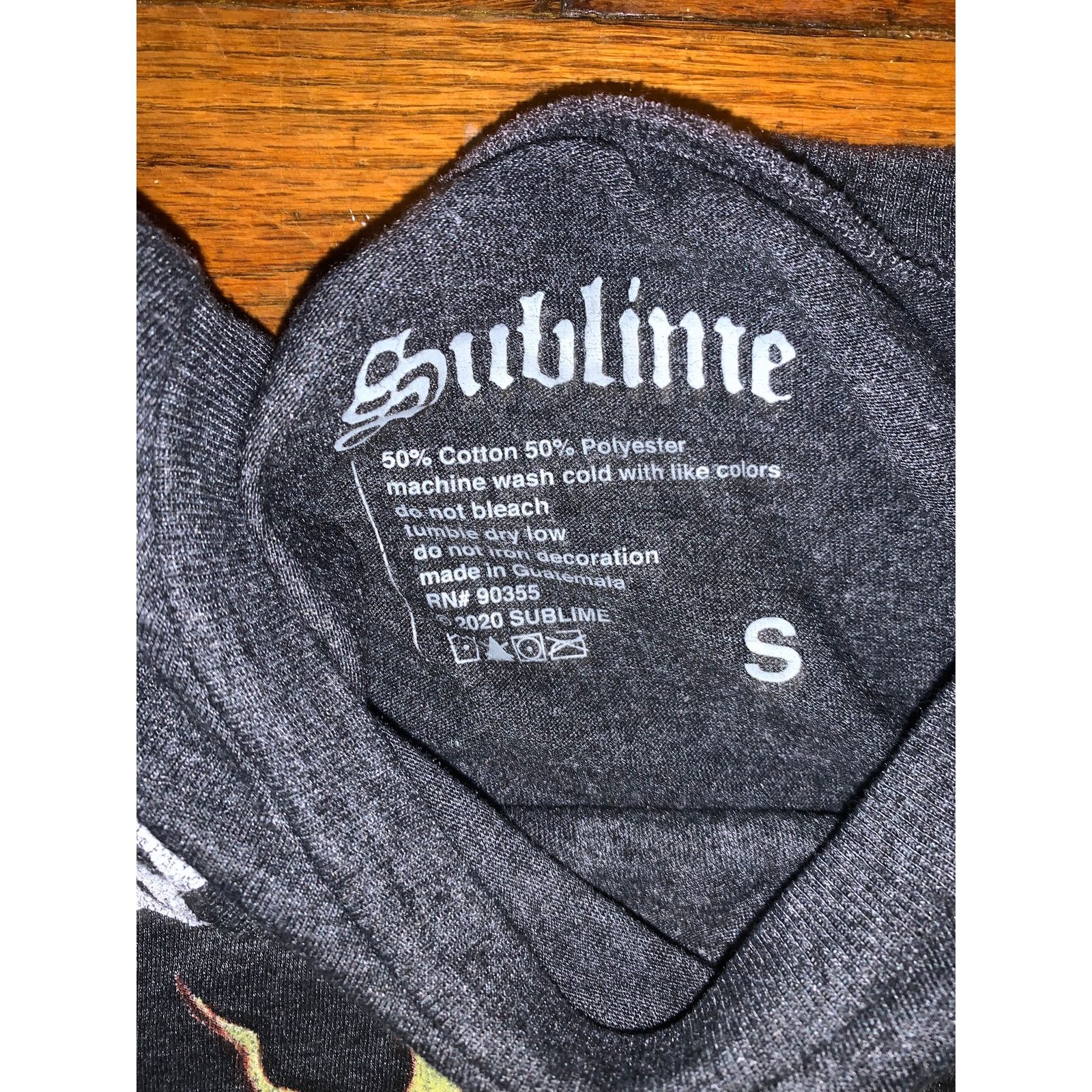 Band Tees Sublime Sun Logo T Shirt S Heather Charcoal 50 50 Band Tee Size S / US 4 / IT 40 - 4 Thumbnail