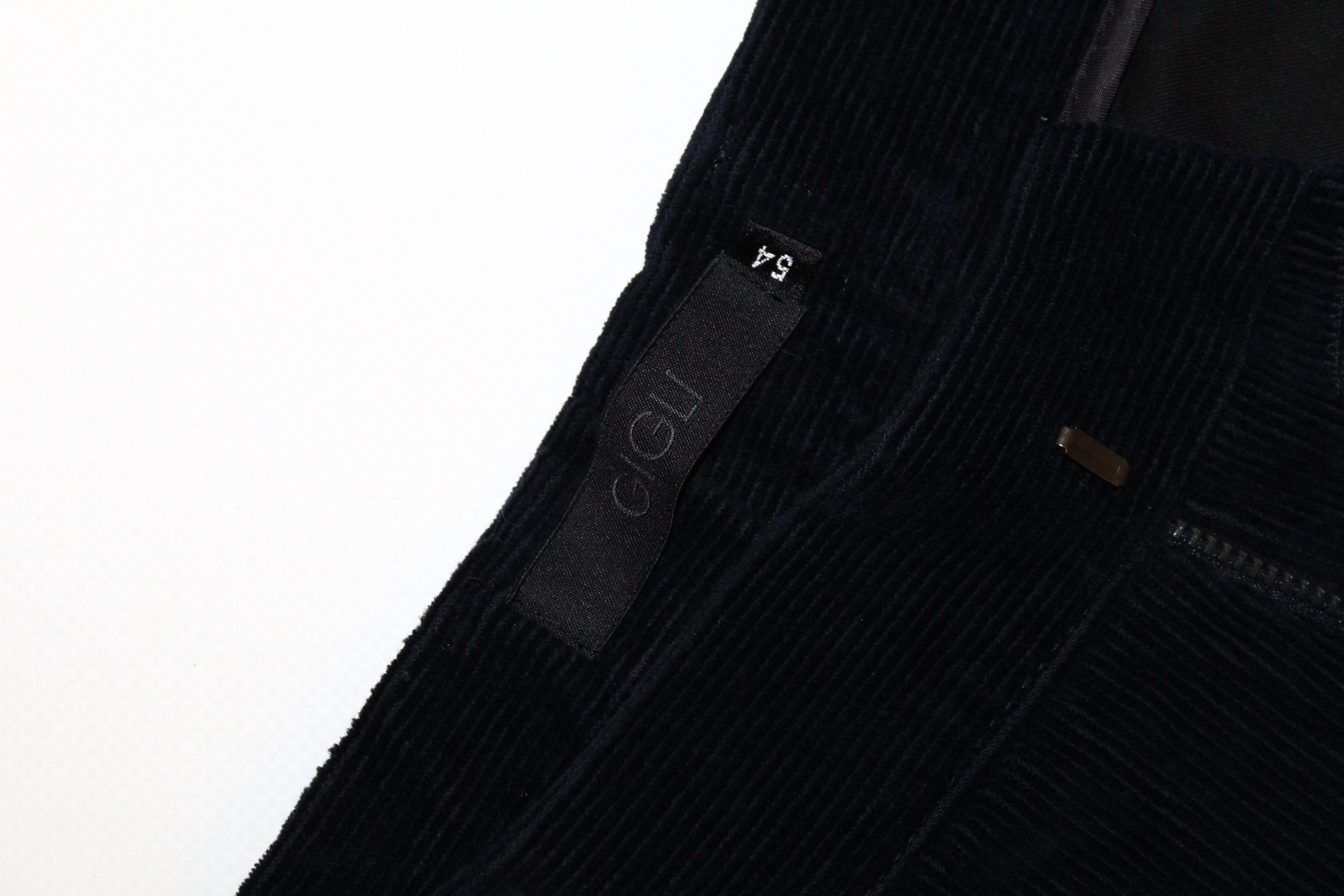 Romeo Gigli 🔥Romeo Gigli Royal Corduroy Straight Leg Essential Trousers Size US 38 / EU 54 - 6 Thumbnail