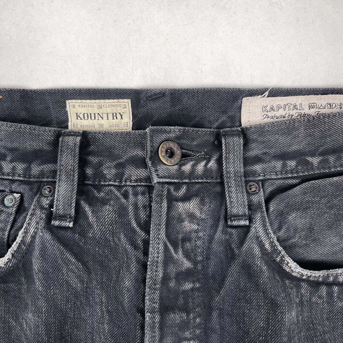 Kapital Kountry FW19 Distressed Denim (Bone/Skeleton Embroidered) Size US 32 / EU 48 - 7 Thumbnail