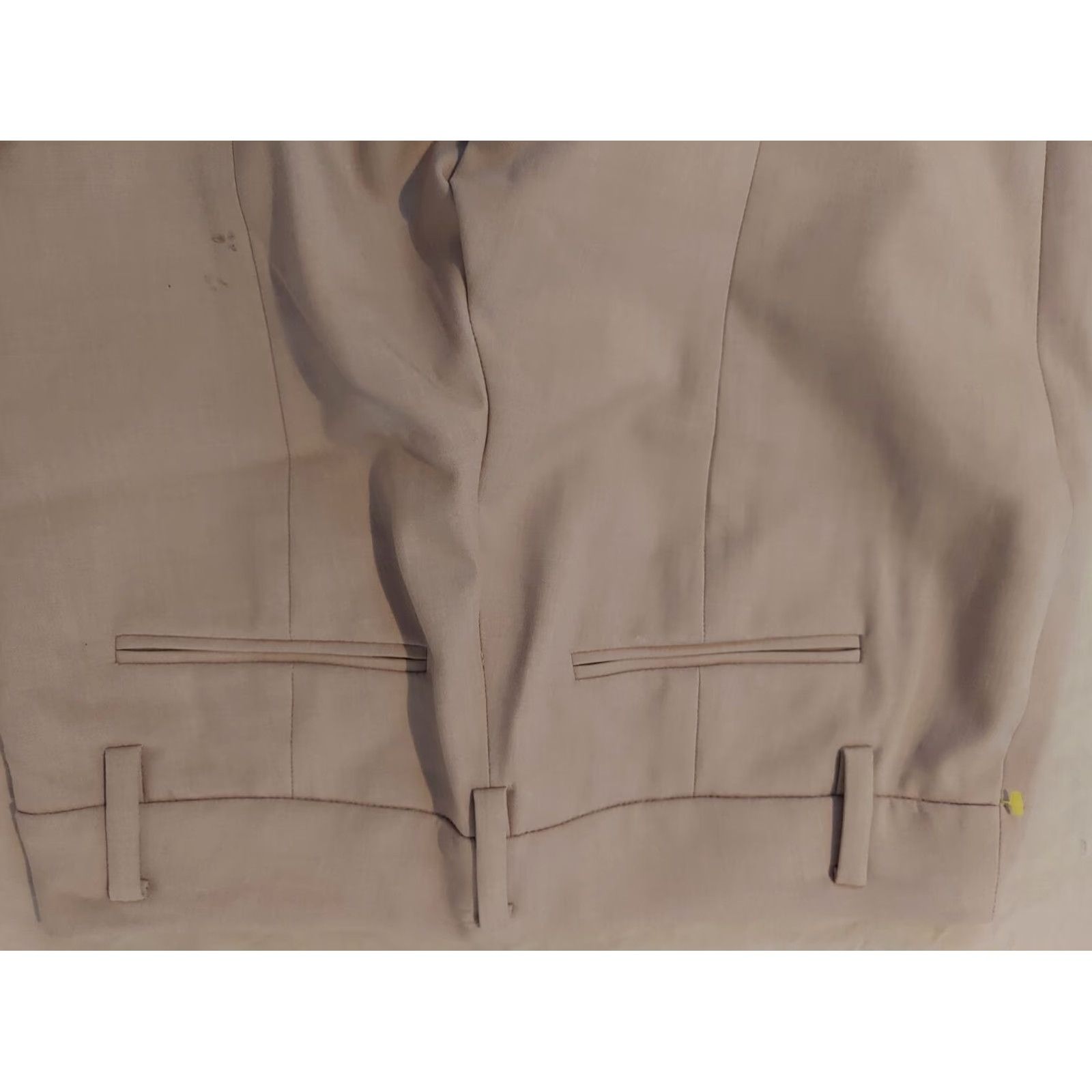 Ann Taylor Womens Ann Taylor Pants Chino Beige 8 Petite 2P Slack Trouser Khaki Dress 90s Womens Size 30" / US 8 / IT 44 - 2 Thumbnail