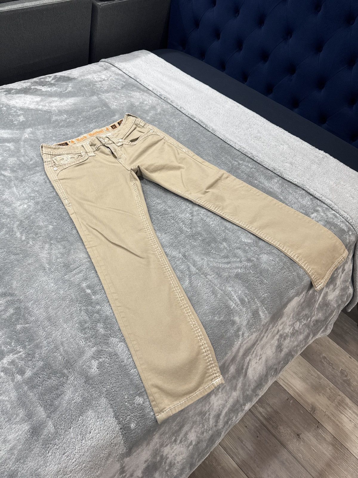 Rock Revival 31/32 rock revival jeans Beige Whiteish color way Size US 31 - 1 Thumbnail