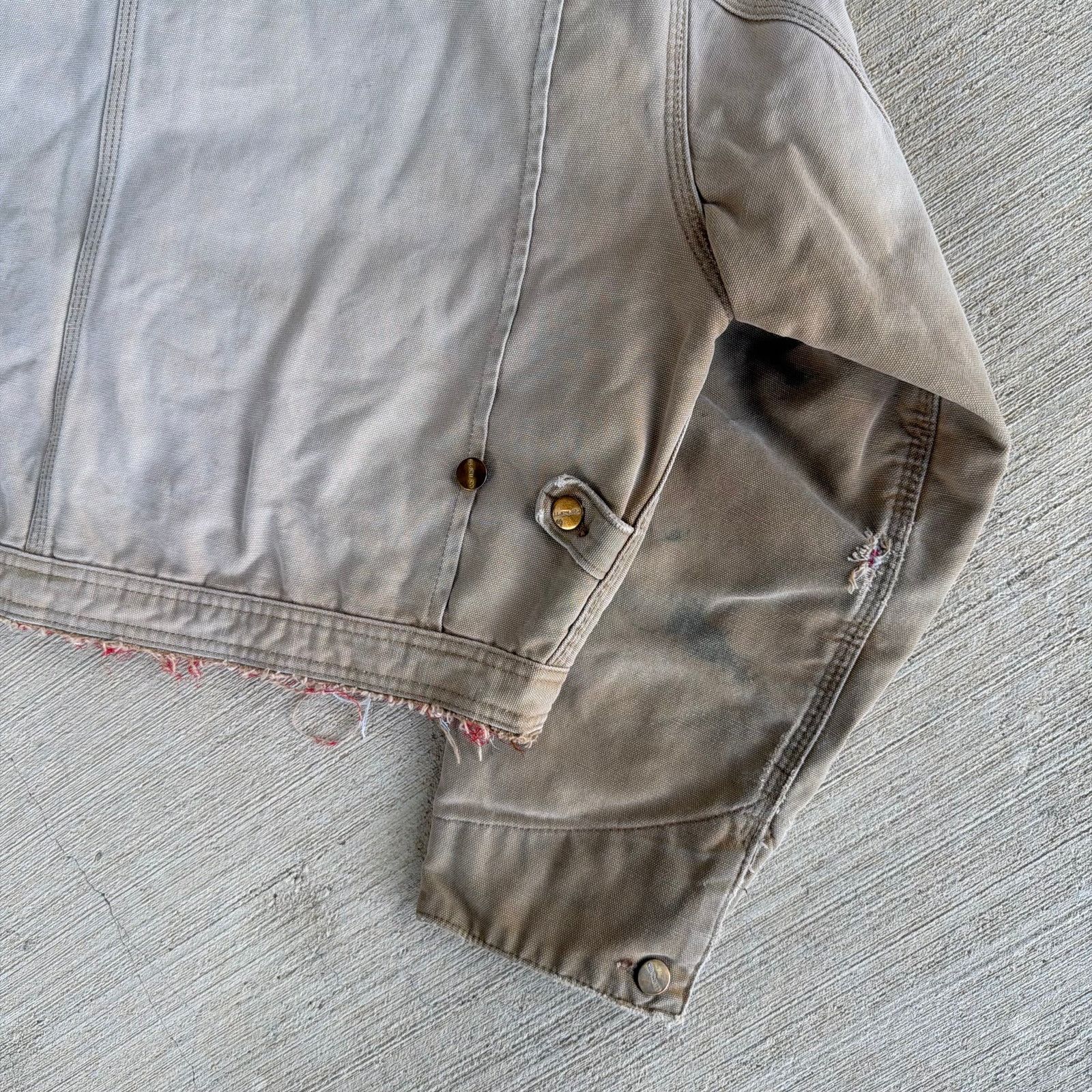 Carhartt × Vintage Carhartt brown cropped Detroit style work wear jacket Size US L / EU 52-54 / 3 - 9 Thumbnail
