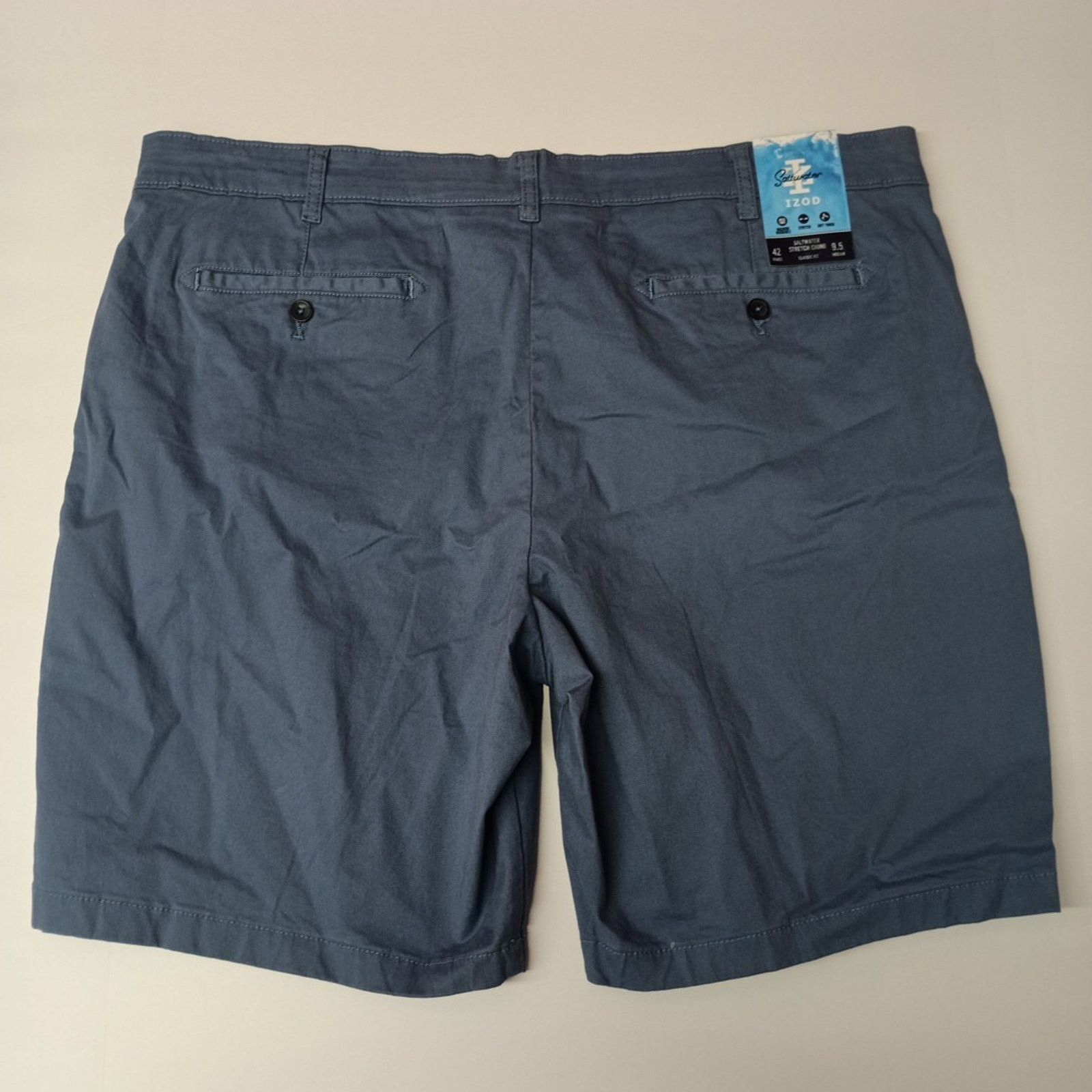 Izod Men's IZOD Chino Shorts Size 42 Blue Classic Fit 9.5 Ins Size US 42 / EU 58 - 4 Thumbnail