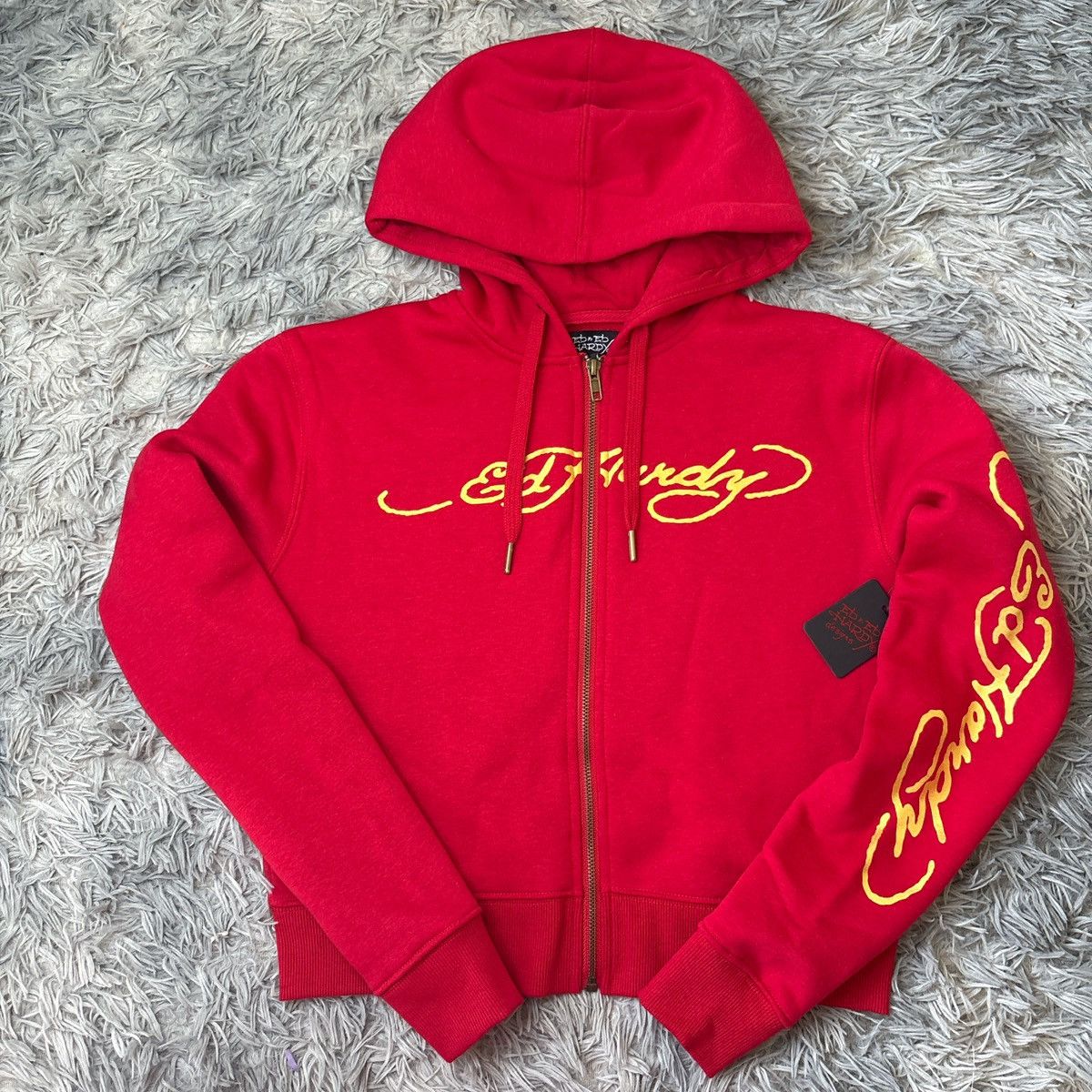 Ed Hardy Ed Hardy red full-zip hoodie Size S / US 4 / IT 40 - 1 Thumbnail