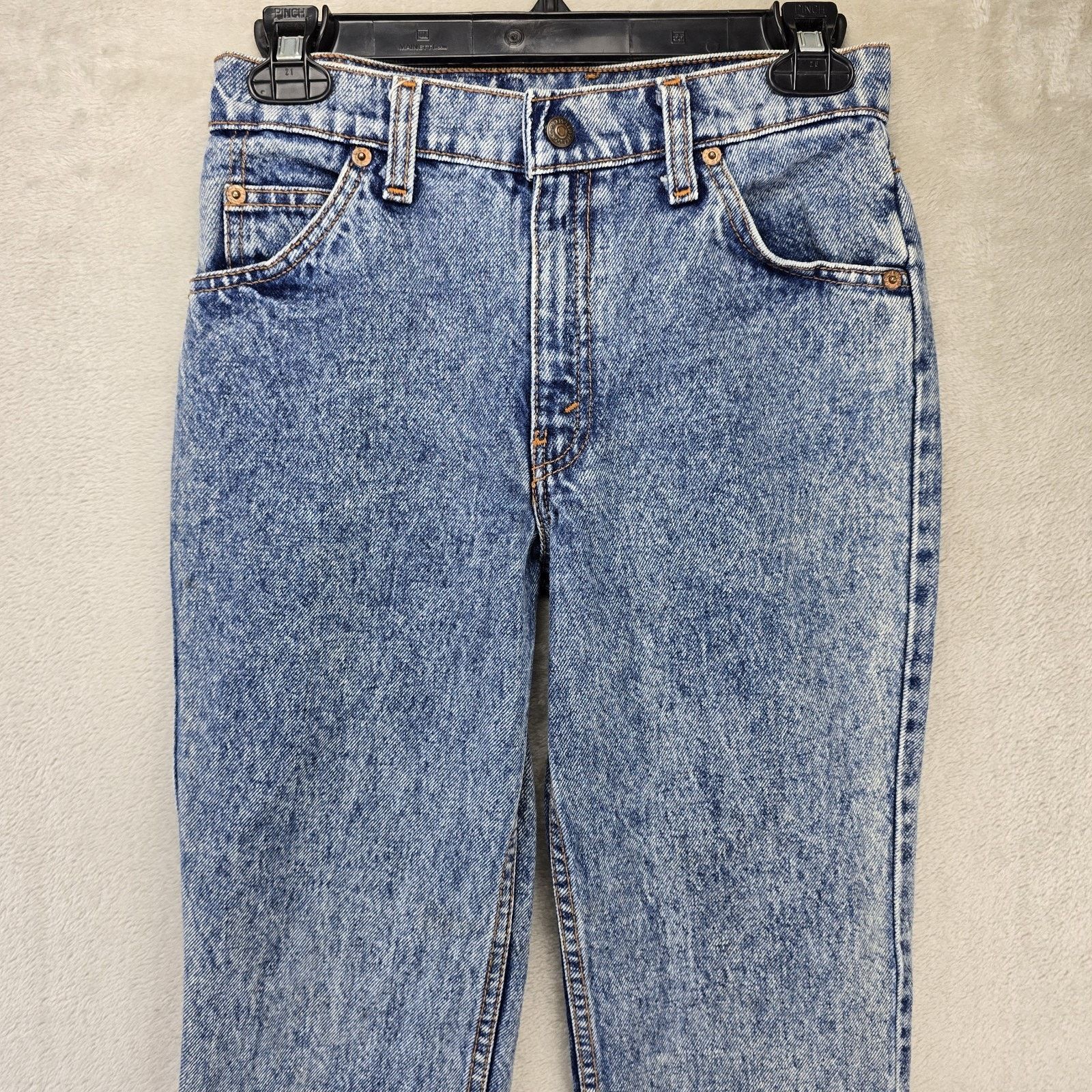 Levi's Vintage 80s Levis 505 Jeans Womens 14 (Fits 26x26) Acid Wash Size 26" / US 2 / IT 38 - 2 Thumbnail