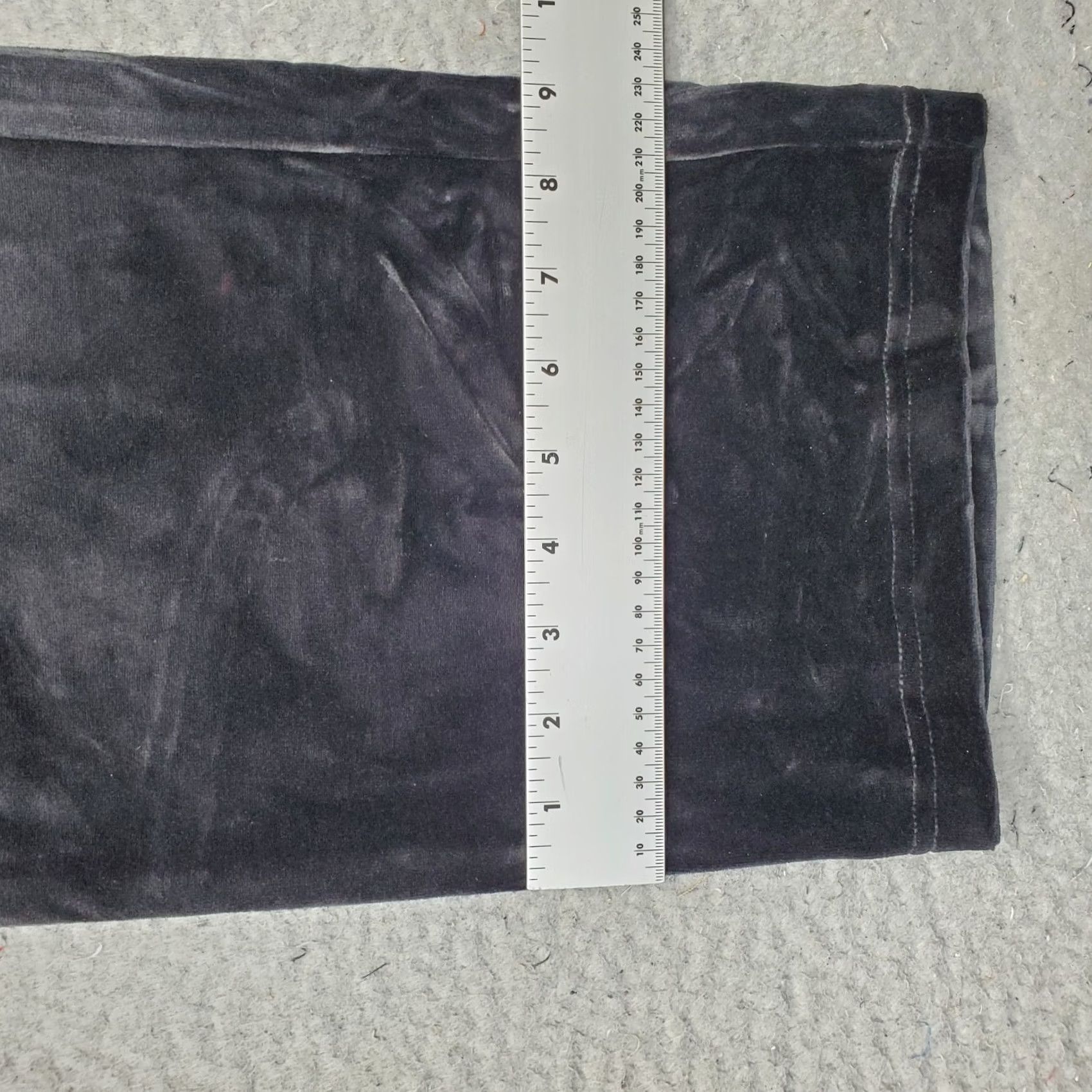 Talbots Talbots Lounge Pants Womens PS Black Velour Comfort Wide Leg Drawstring Waist Size 28" / US 6 / IT 42 - 5 Thumbnail