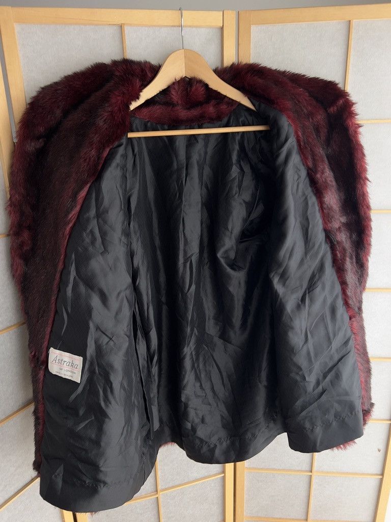 Hysteric Glamour Crazy 00s red faux fur jacket avant garde y2k japanese fuzzy Size L / US 10 / IT 46 - 12 Thumbnail