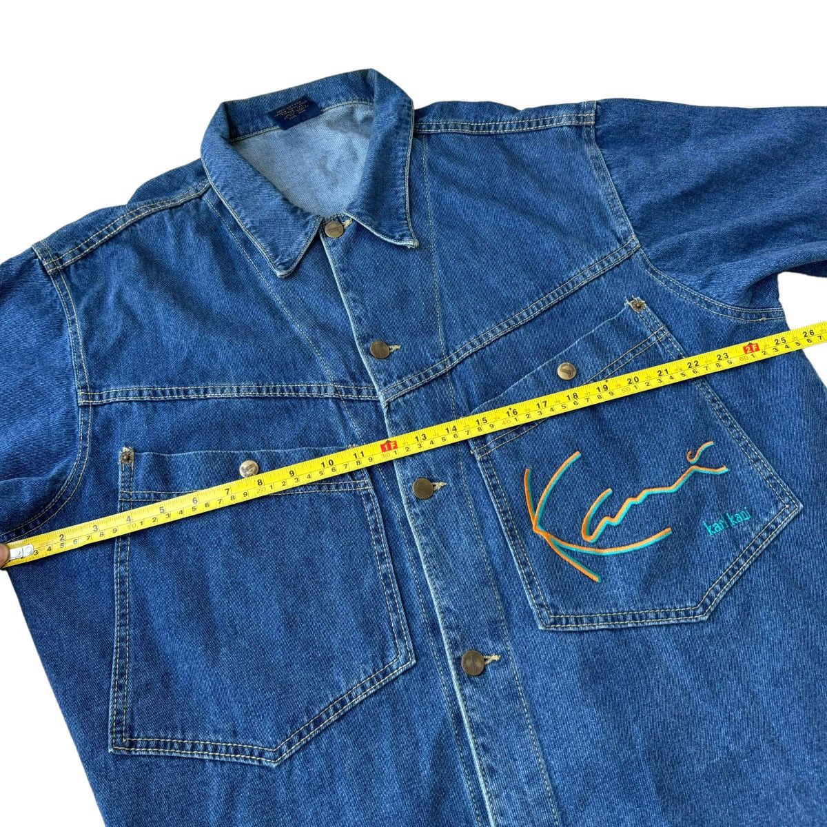 Karl Kani × Makaveli Vintage Karl Kani Jeans Button-up Jean Denim Jacket Tupac Size US L / EU 52-54 / 3 - 9 Thumbnail