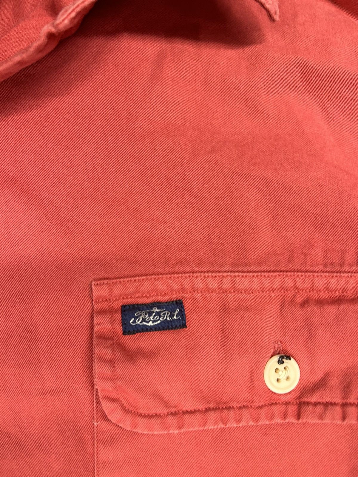 Polo Ralph Lauren × Vintage Crazy Vintage 90s Essential Red Polo Button Up Shirt Size US XL / EU 56 / 4 - 3 Thumbnail