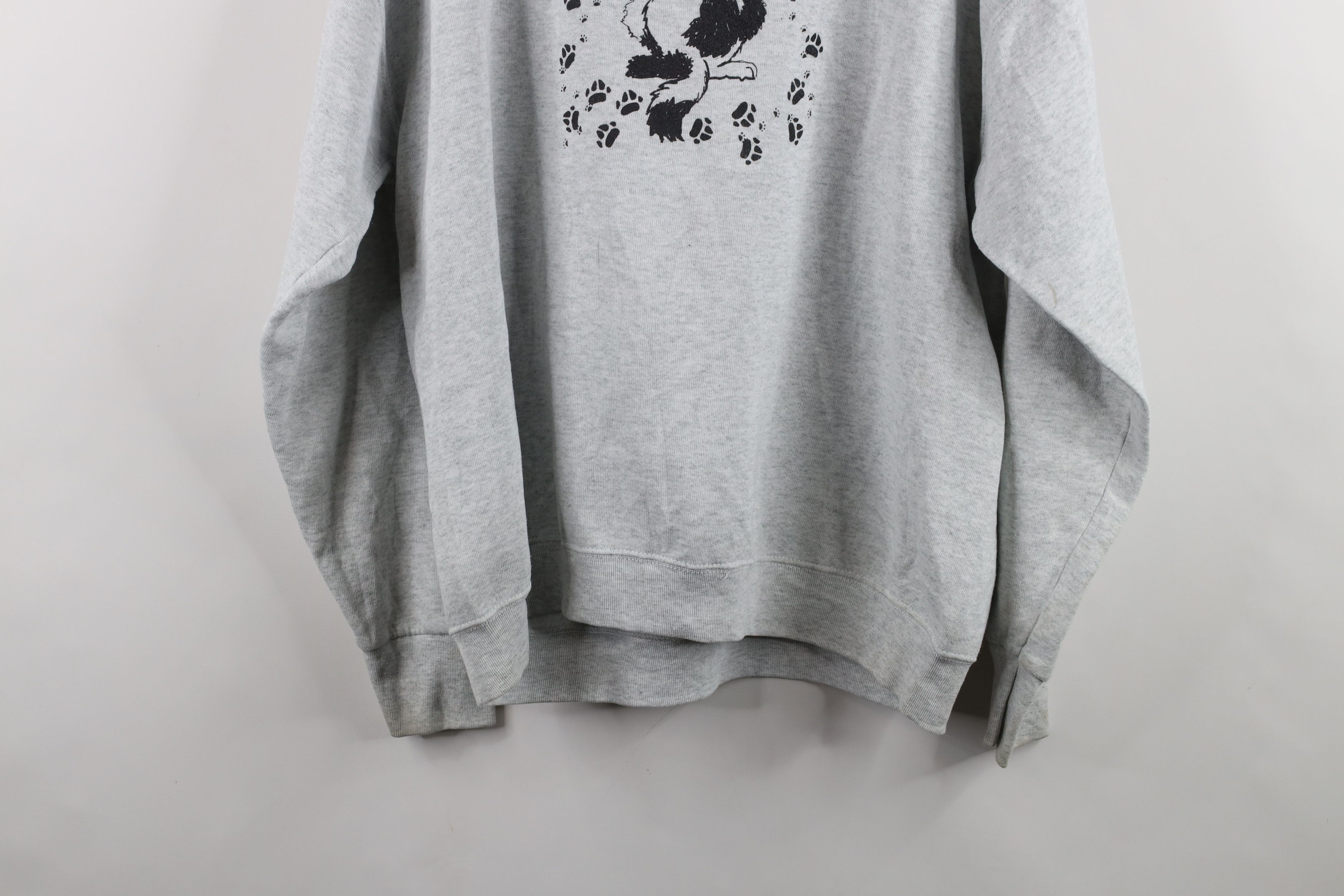 Vintage Vintage 90s Streetwear Humane Society Cat Dog Sweatshirt Size US XL / EU 56 / 4 - 15 Thumbnail