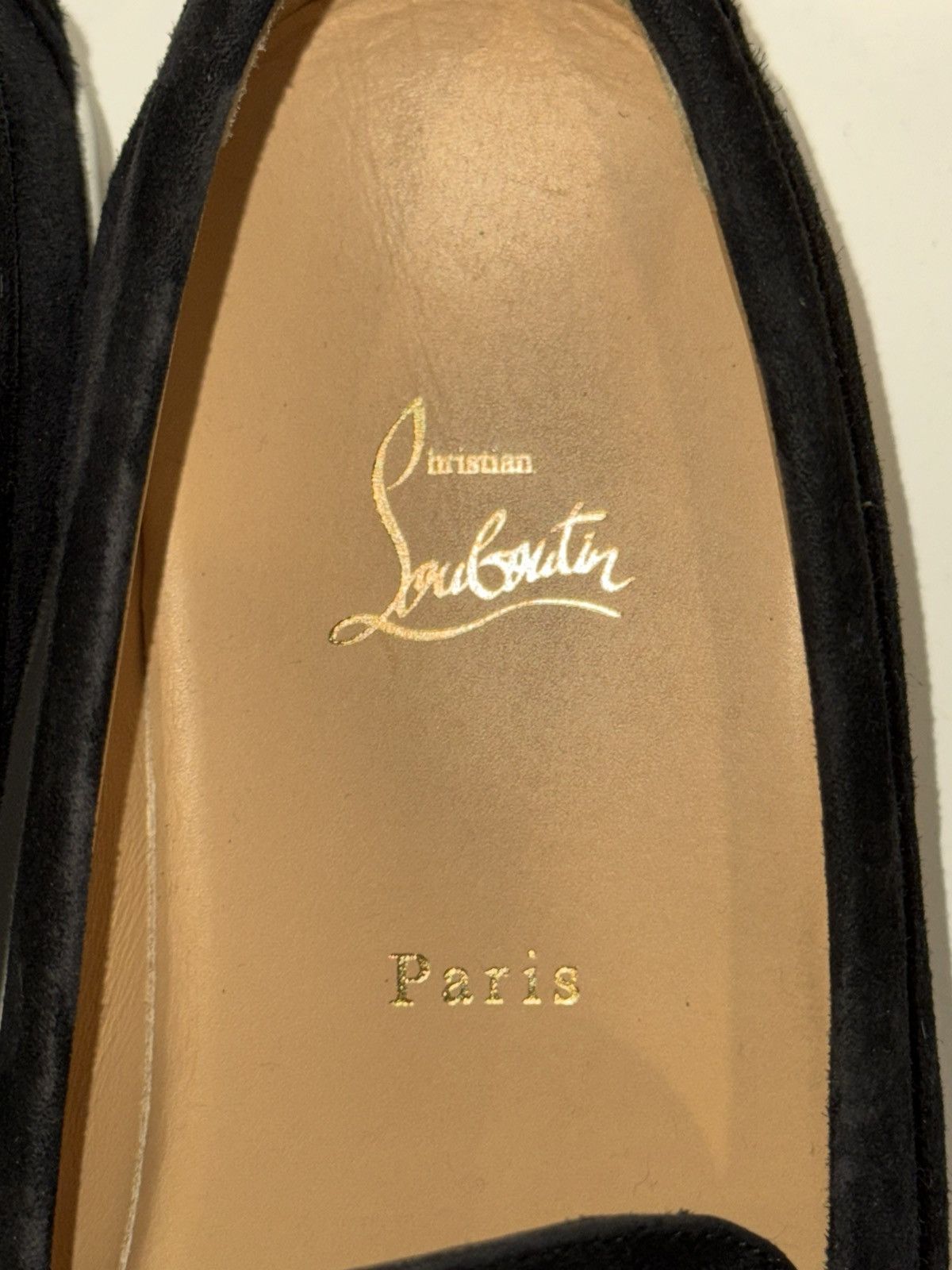 Christian Louboutin Christian Louboutin Men Black Suede Boat Shoes Size US 12 / EU 45 - 5 Thumbnail