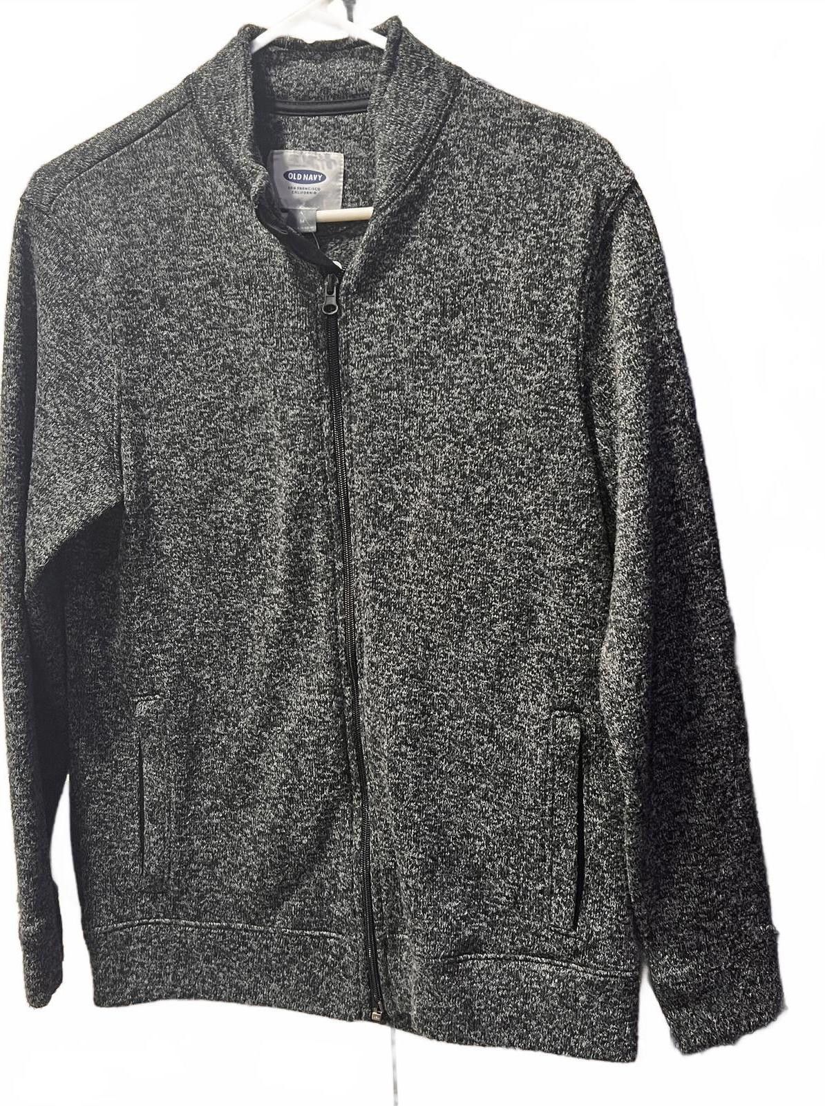Old Navy Old Navy Men's Medium Gray Full-Zip Sweater Jacket Size US M / EU 48-50 / 2 - 1 Thumbnail