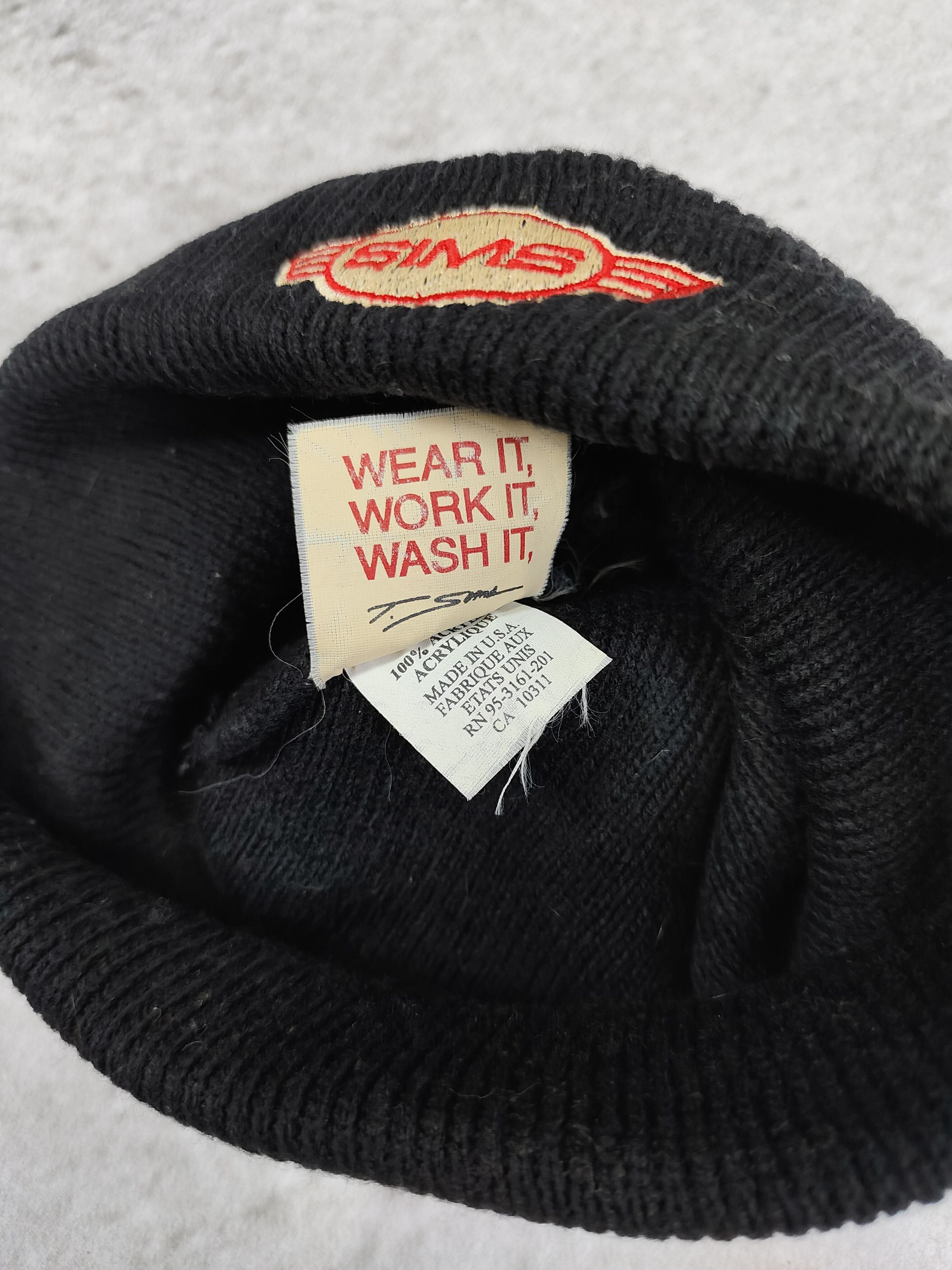 Vintage 90s SIMS🔥Archived Embroidered Logo Skateboard Beanie Hat Size ONE SIZE - 8 Thumbnail