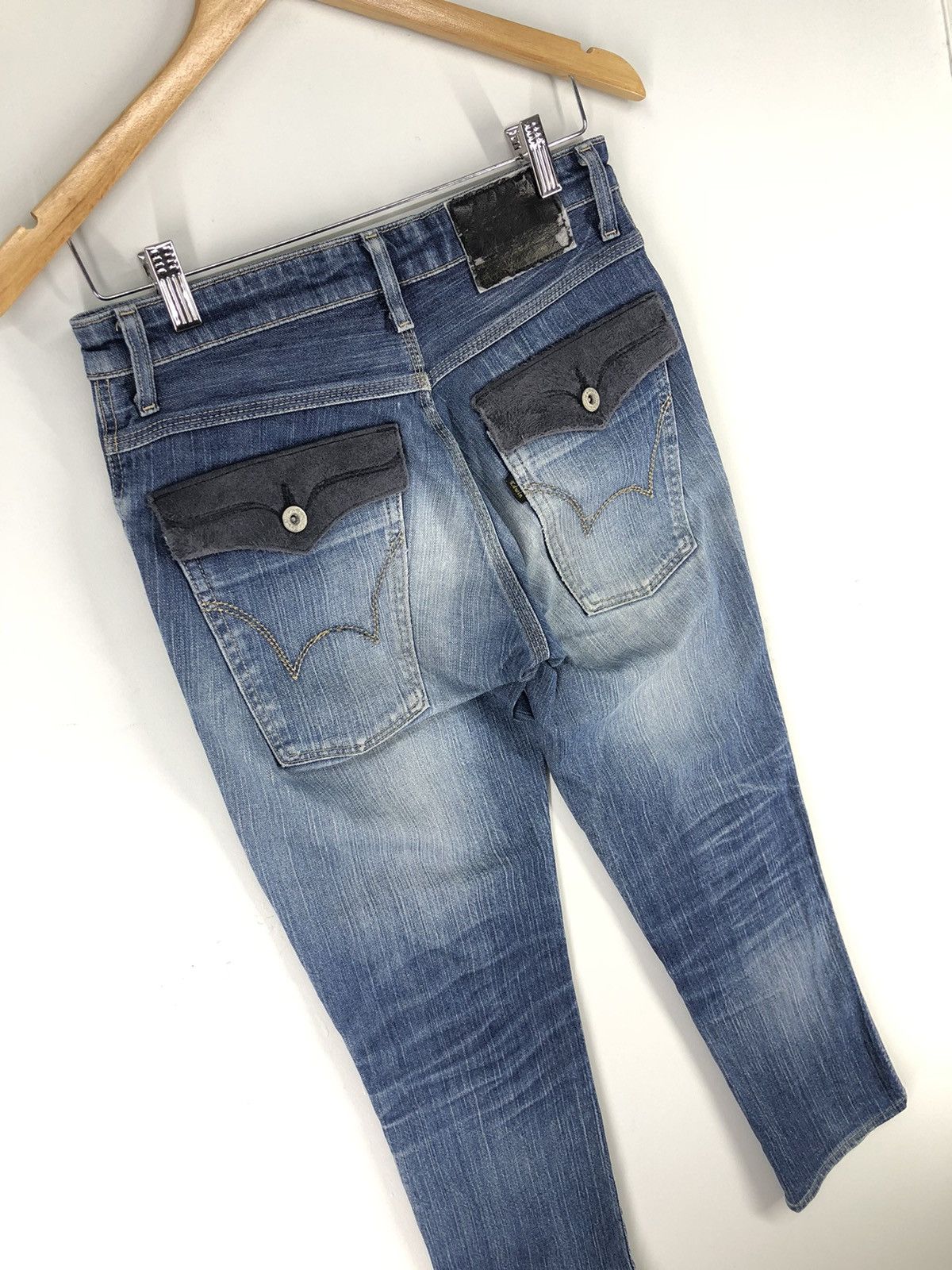 Edwin × Vintage Vintage Edwin Distressed Faded Blue Jeans Size US 28 / EU 44 - 15 Thumbnail