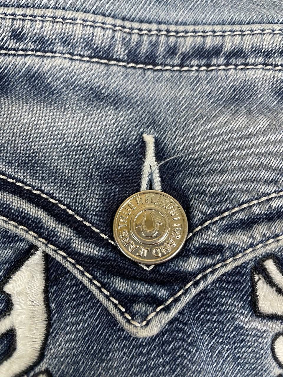 True Religion Y2K Grey Blue Distressed Jeans True Religion Aesthetic Size US 36 / EU 52 - 13 Thumbnail