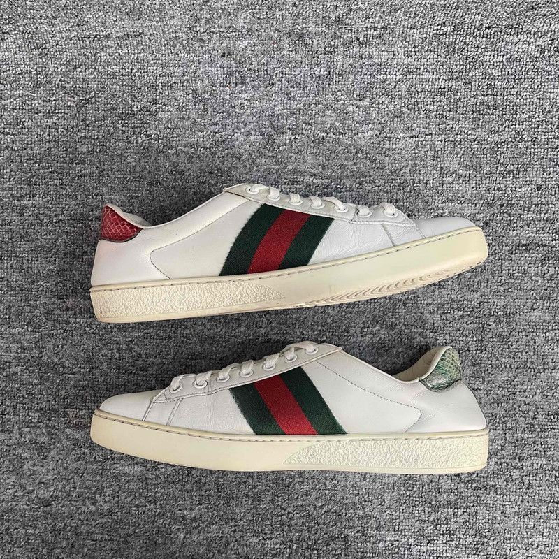 Gucci Gucci Ace Leather Sneakers for Men -2508 Size US 7.5 / EU 40-41 - 4 Thumbnail
