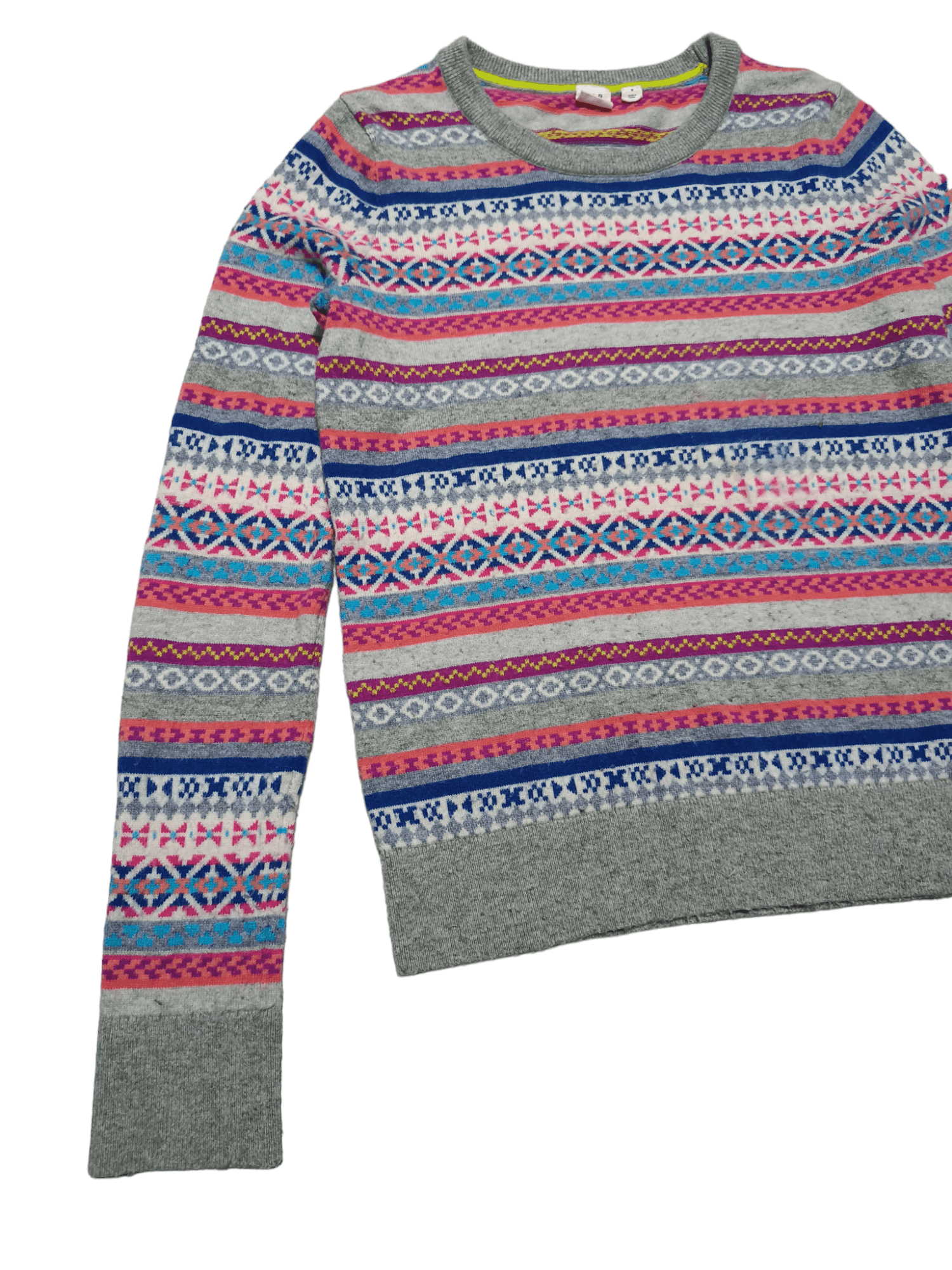 Gap Vintage GAP Women's Ethnic Stiped Motifs Knit Sweater Size S / US 4 / IT 40 - 5 Thumbnail