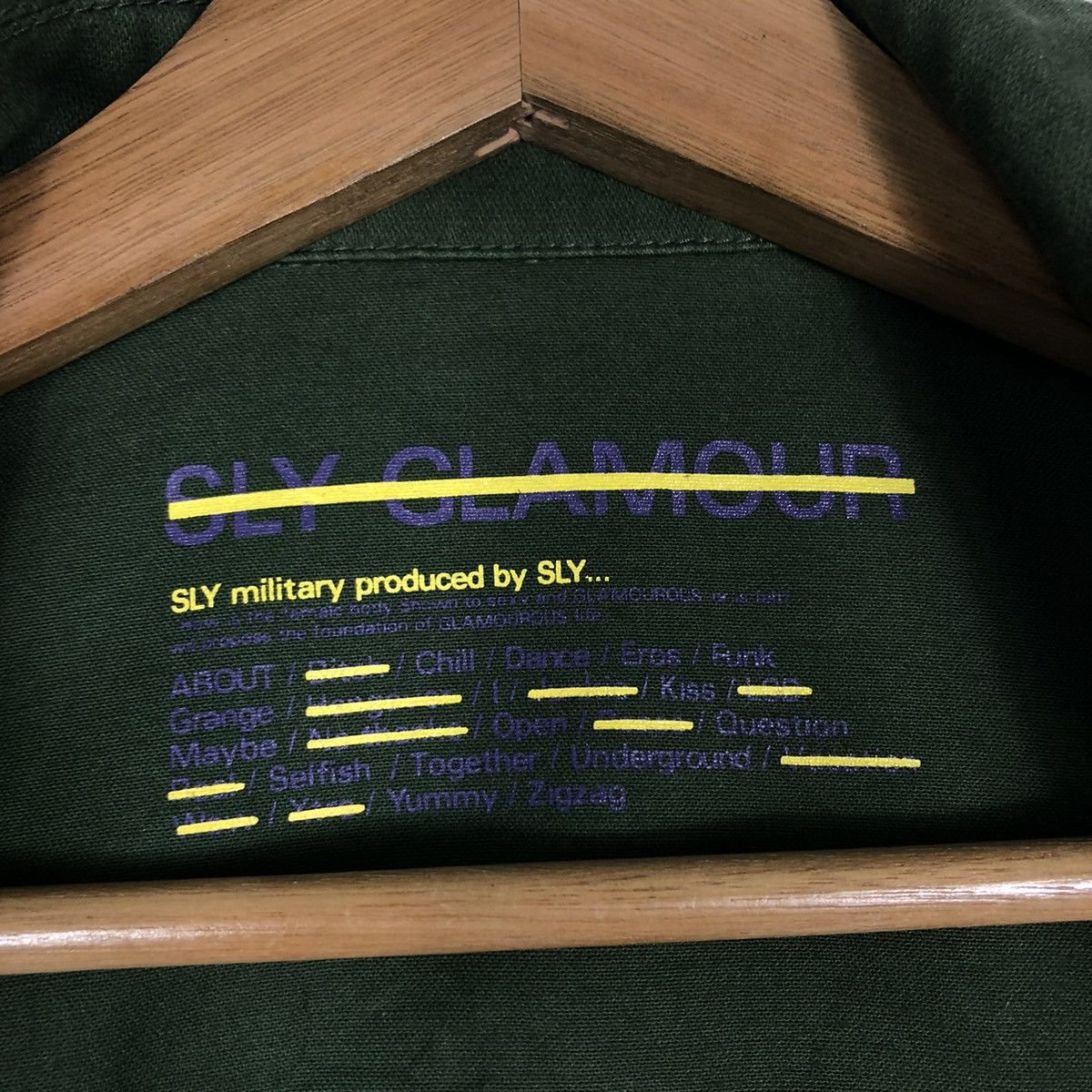 Hysteric Glamour 🔥VINTAGE BIKER MILITARY DESIGN JACKET SLY GLAMOUR JAPAN Size US S / EU 44-46 / 1 - 16 Thumbnail
