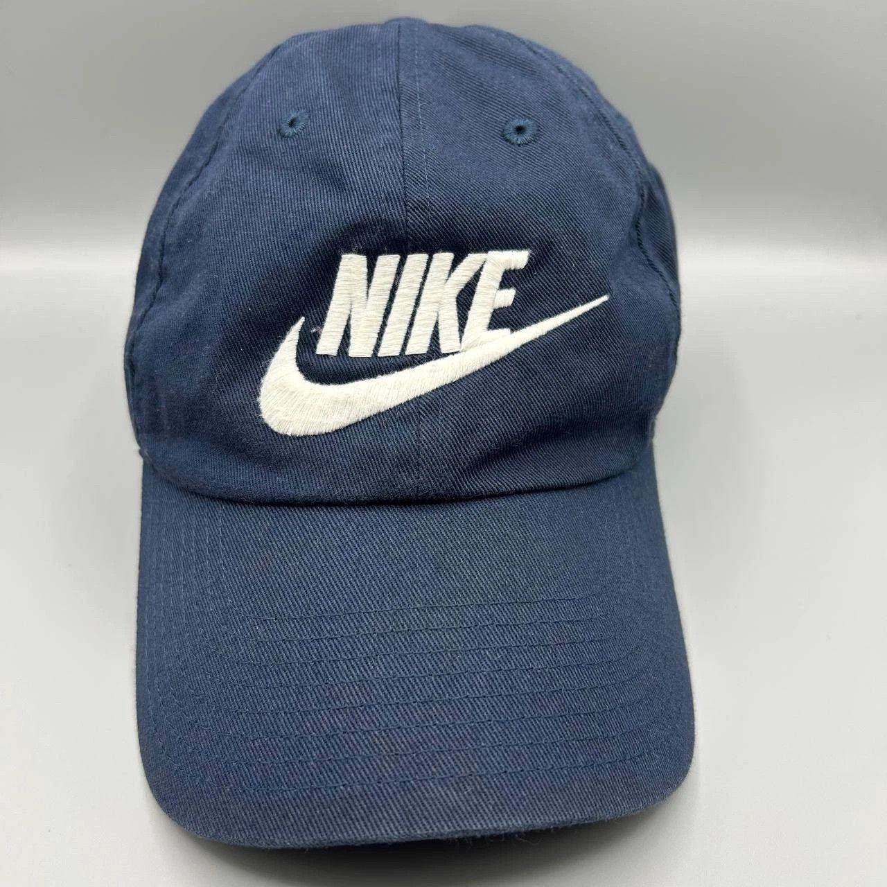 Nike Nike Heritage 86 Hat Men Blue Embroidered Strap Back Cotton Size ONE SIZE - 1 Thumbnail